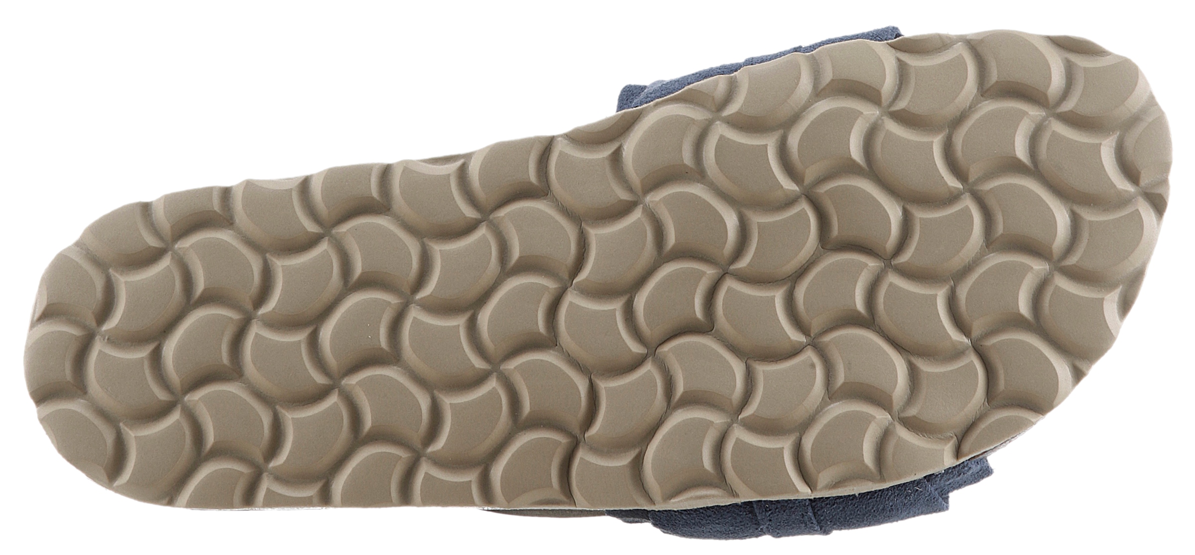 VERBENAS Pantolette »Rocio Roda«  Sommerschuh, Flat mit geschwungenen Laschenstoff