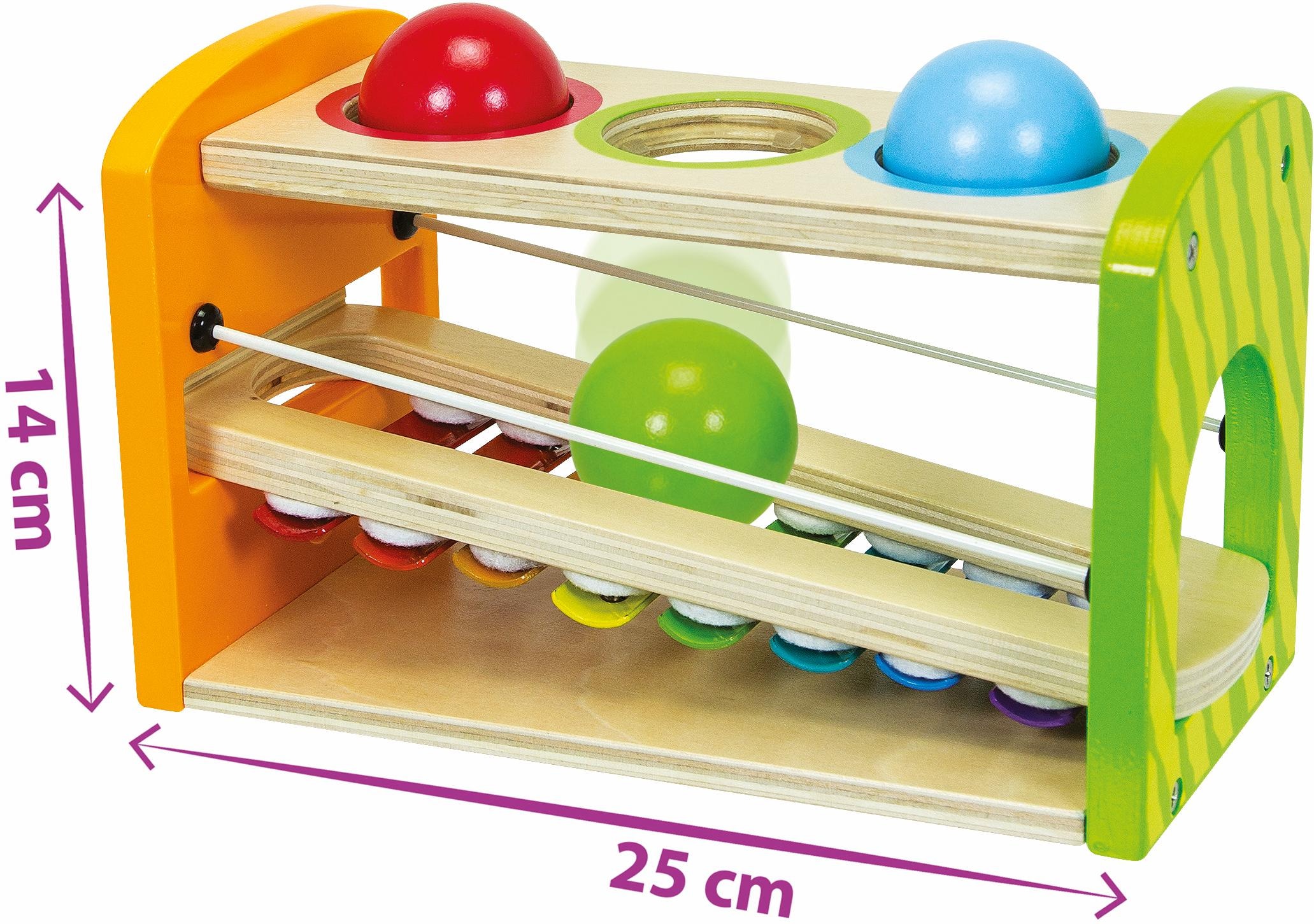 Eichhorn Spielzeug-Musikinstrument »Color, Xylophon Klopfbank«, aus Holz