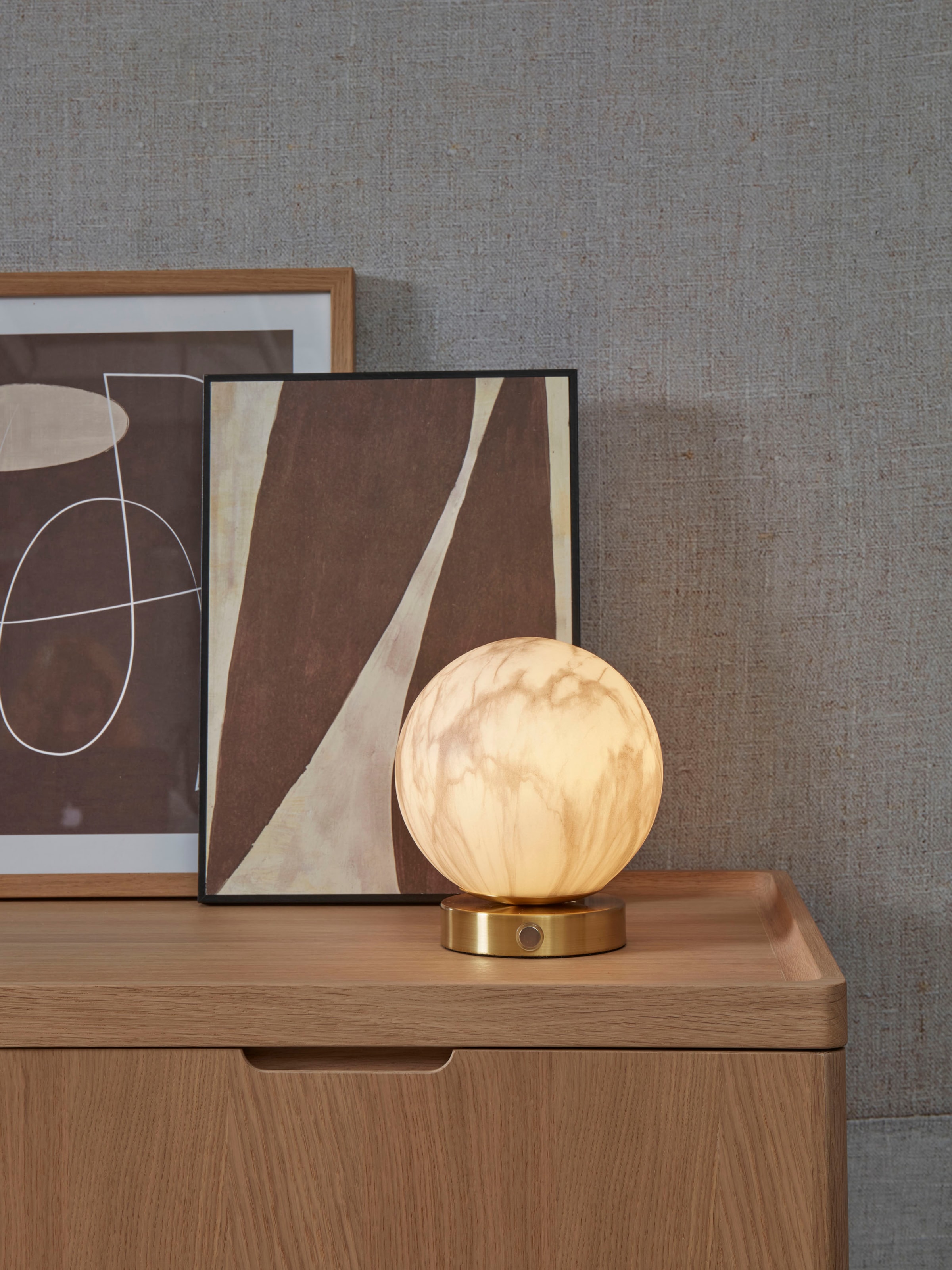 it's About RoMi Tischleuchte »CARRARA«, 1 flammig, Leuchtmittel E14 | LED wechselbar, Marmor Look