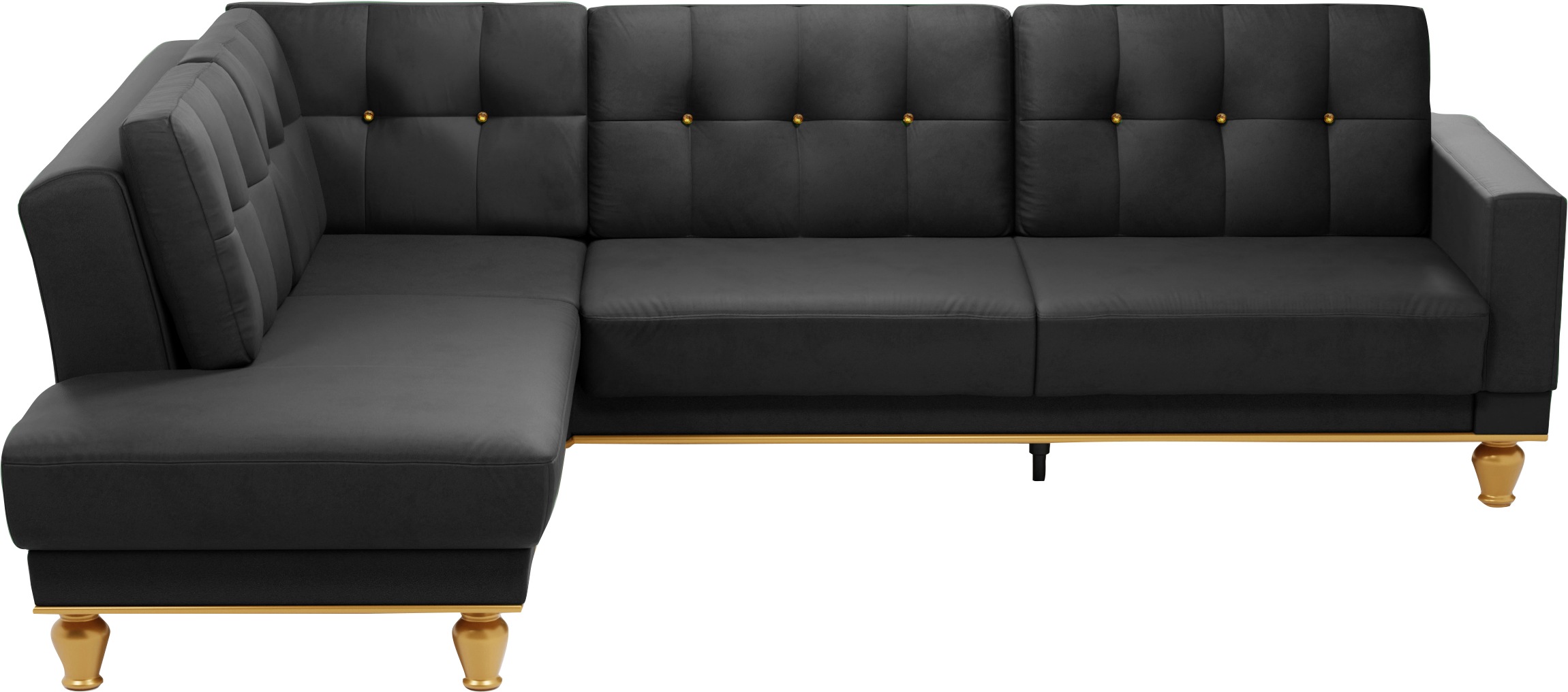 sit&more Ecksofa »Orient 5 L-Form«, mit Strass-Stein, wahlweise mit Bettfun günstig online kaufen