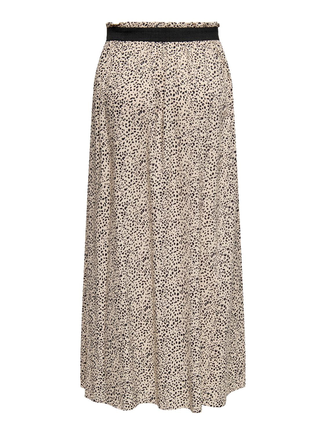 ONLY Maxirock »ONLVENEDIG AOP LIFE LONG SKIRT« Viskose, wadenlang