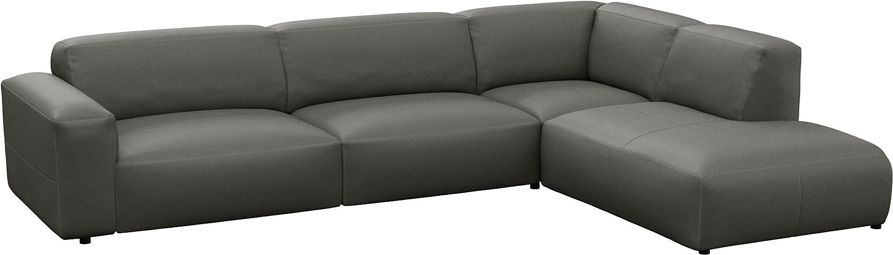 FLEXLUX Ecksofa »Lucera, super bequem durch hochwertigen Sitzaufbau mit Kaltschaum«, modern & anschmiegsam, L-Form, Designsofa