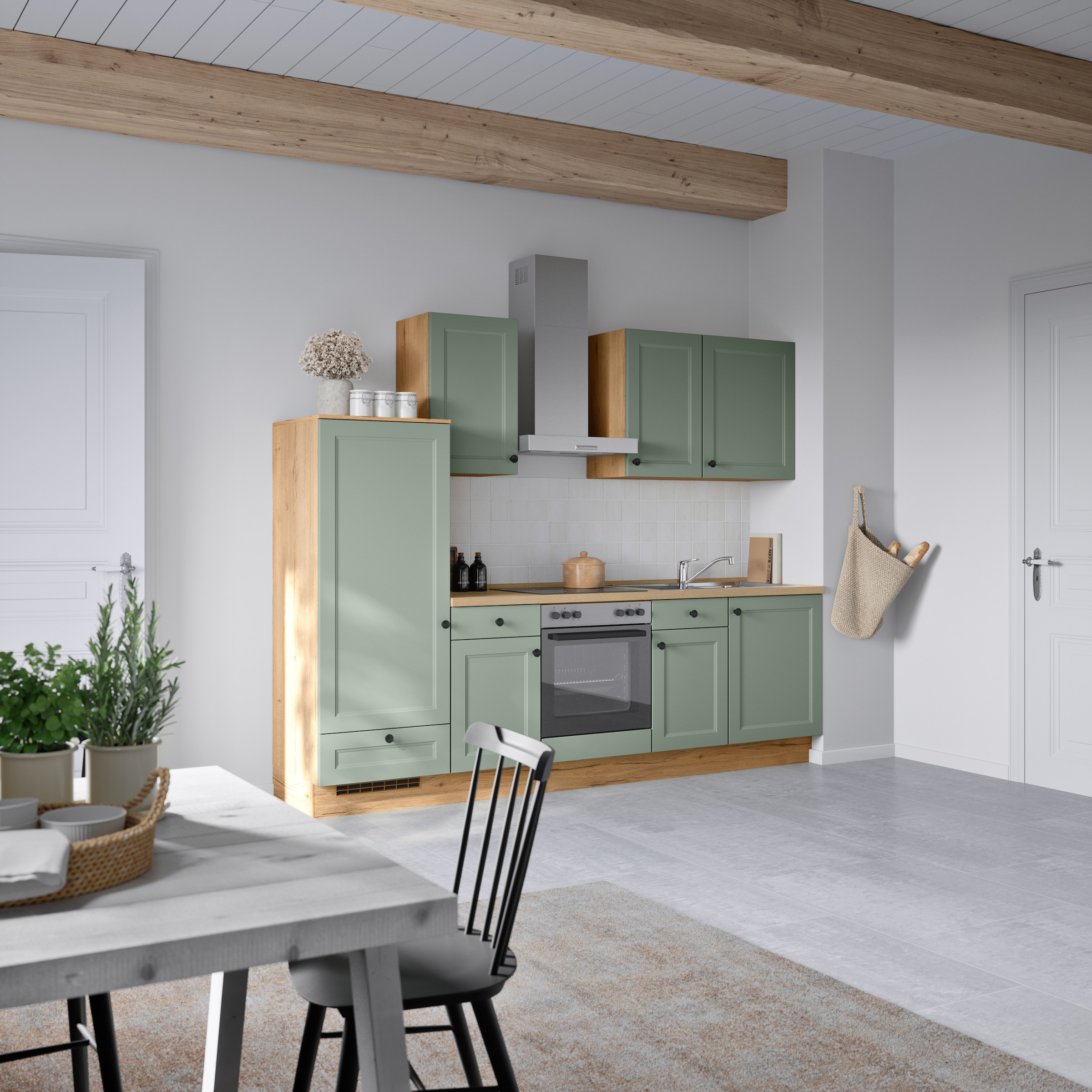 nobilia® Küchenzeile »"Cascada I"« vormontiert, Ausrichtung wählbar, Breite 270 cm, wahlw. mit E-Geräten