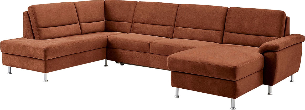CALIZZA INTERIORS Wohnlandschaft »Onyx U-Form«, (3 St.), wahlweise mit Bettfunktion und Bettkasten