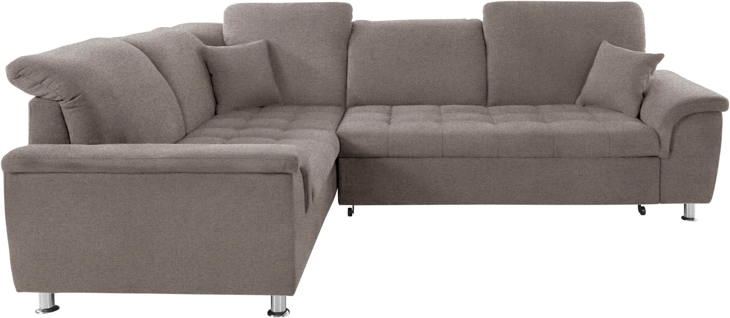 DOMO collection Ecksofa »Franzi L-Form«, wahlweise mit Kopfteilverstellung (dann Breite: 275 cm)