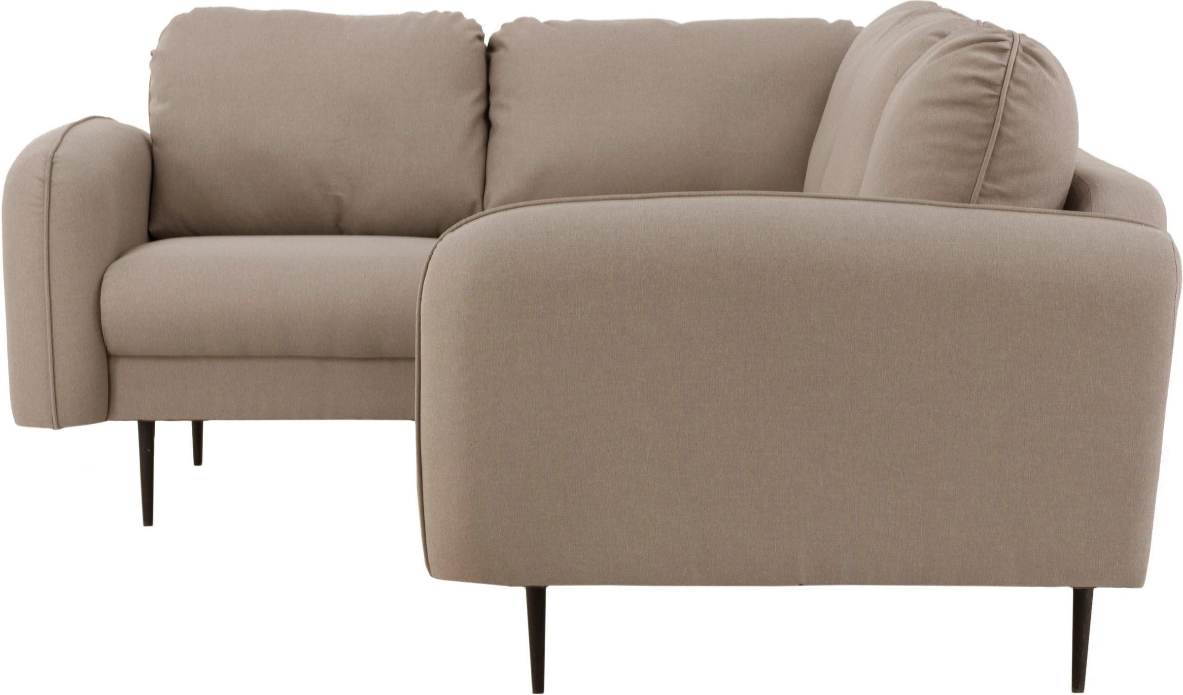 Leonique Ecksofa »Skidi L-Form«, mit losen Rückenkissen und Keder oben auf der Armlehne