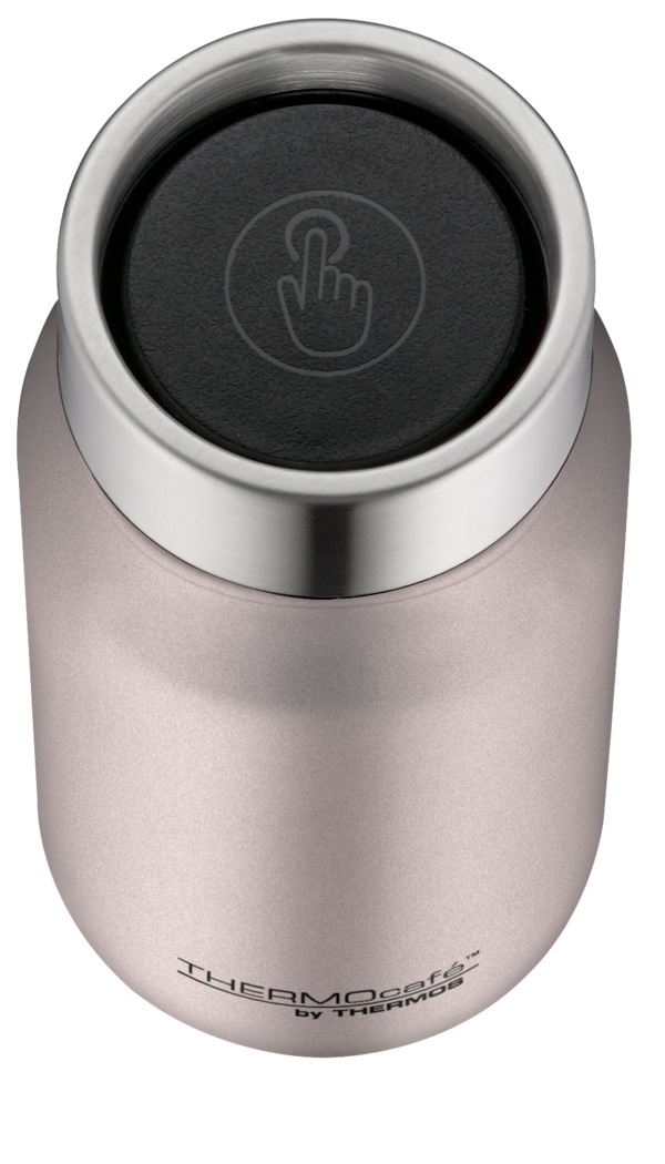THERMOcafé Thermobecher »TC DRINKING MUG, absolut dicht, spülmaschinenfest«, (1 tlg.), 0,35l, 8h heiß & 16h kalt, zerlegbares Push Button Lid