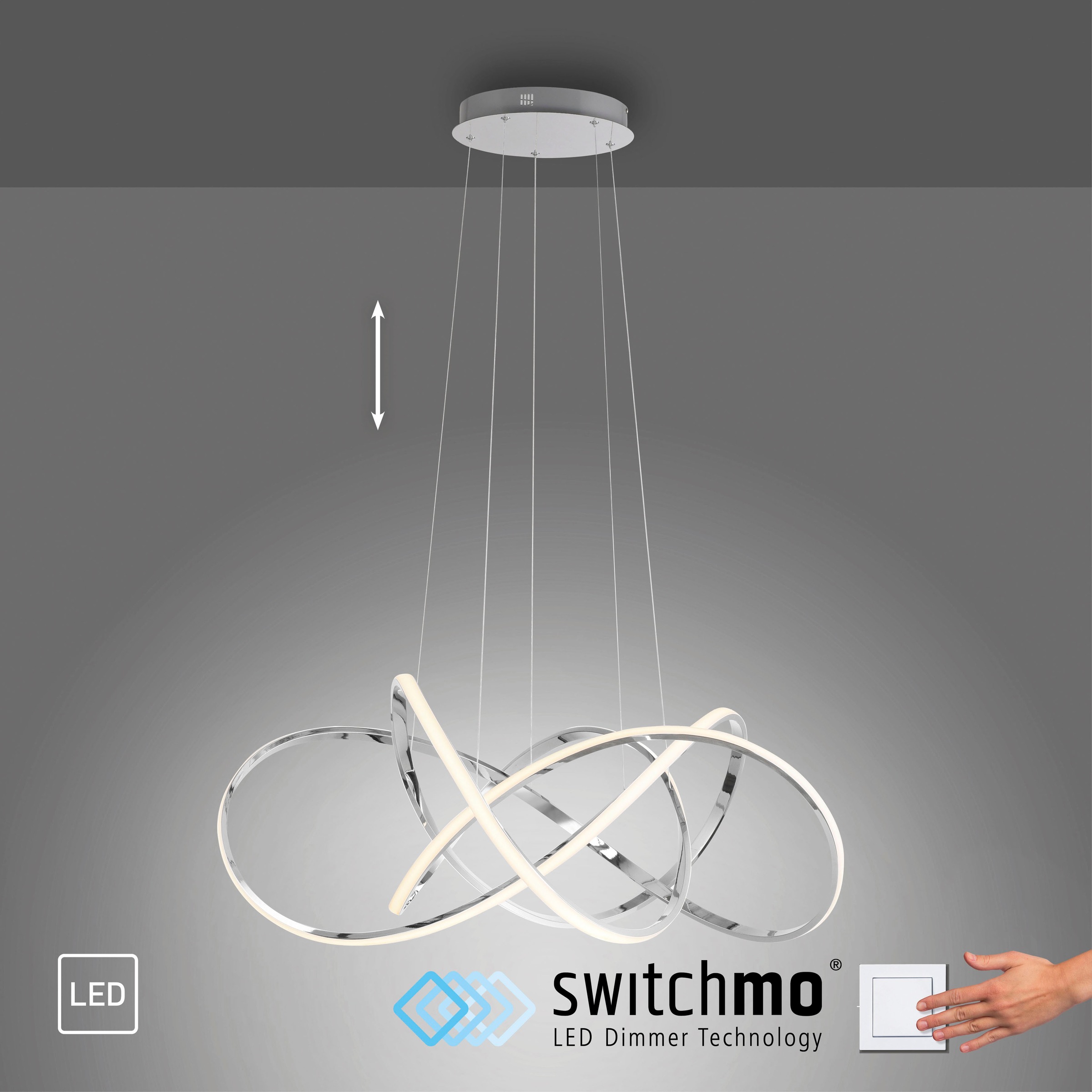 Paul Neuhaus Pendelleuchte »KIRIBI« LED-Board 1 Stk. Warmweiß günstig online kaufen