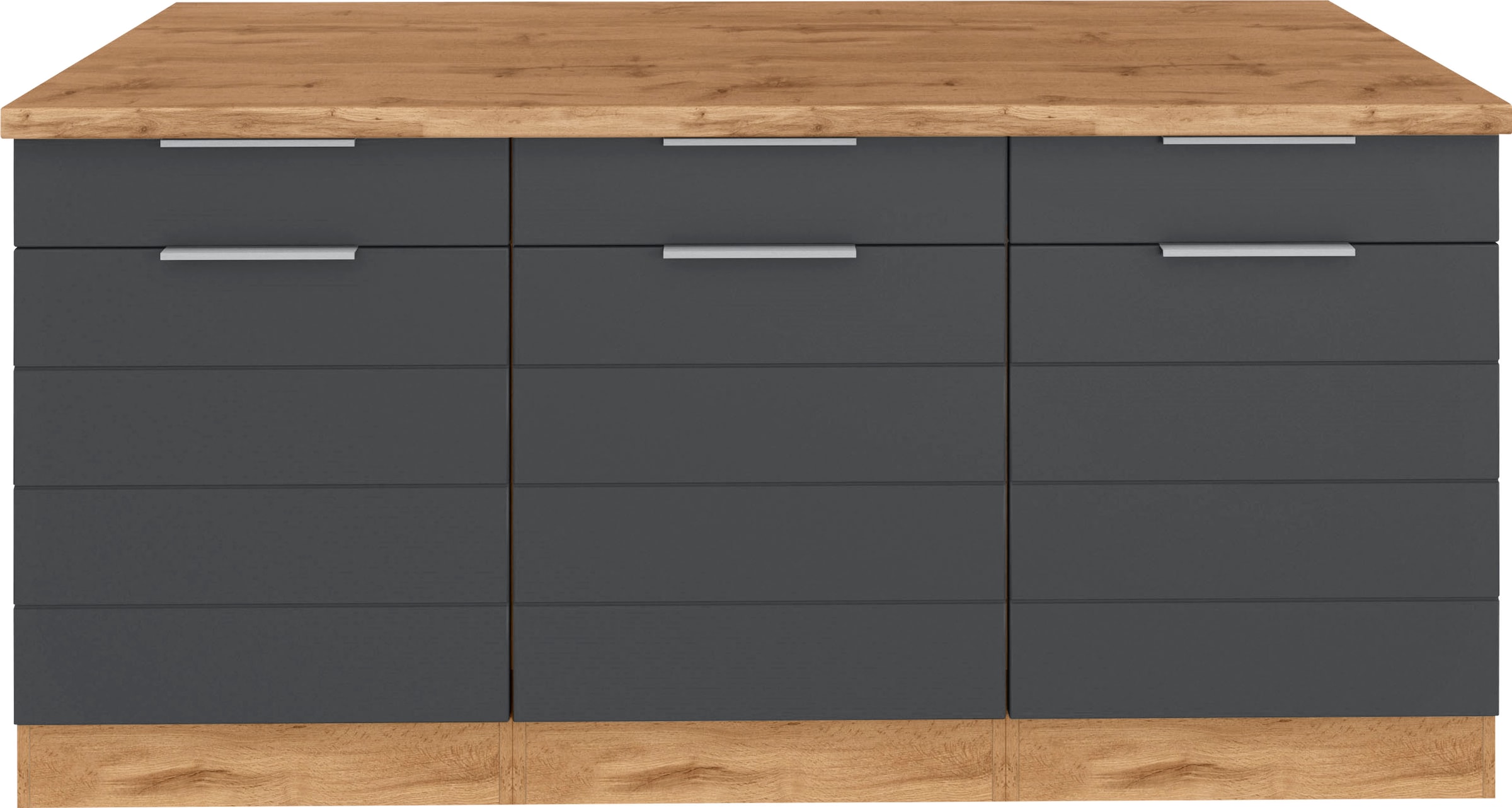 KOCHSTATION Unterschrank "KS-Luhe", 180 cm breit, für viel Stauraum, MDF-Fr günstig online kaufen