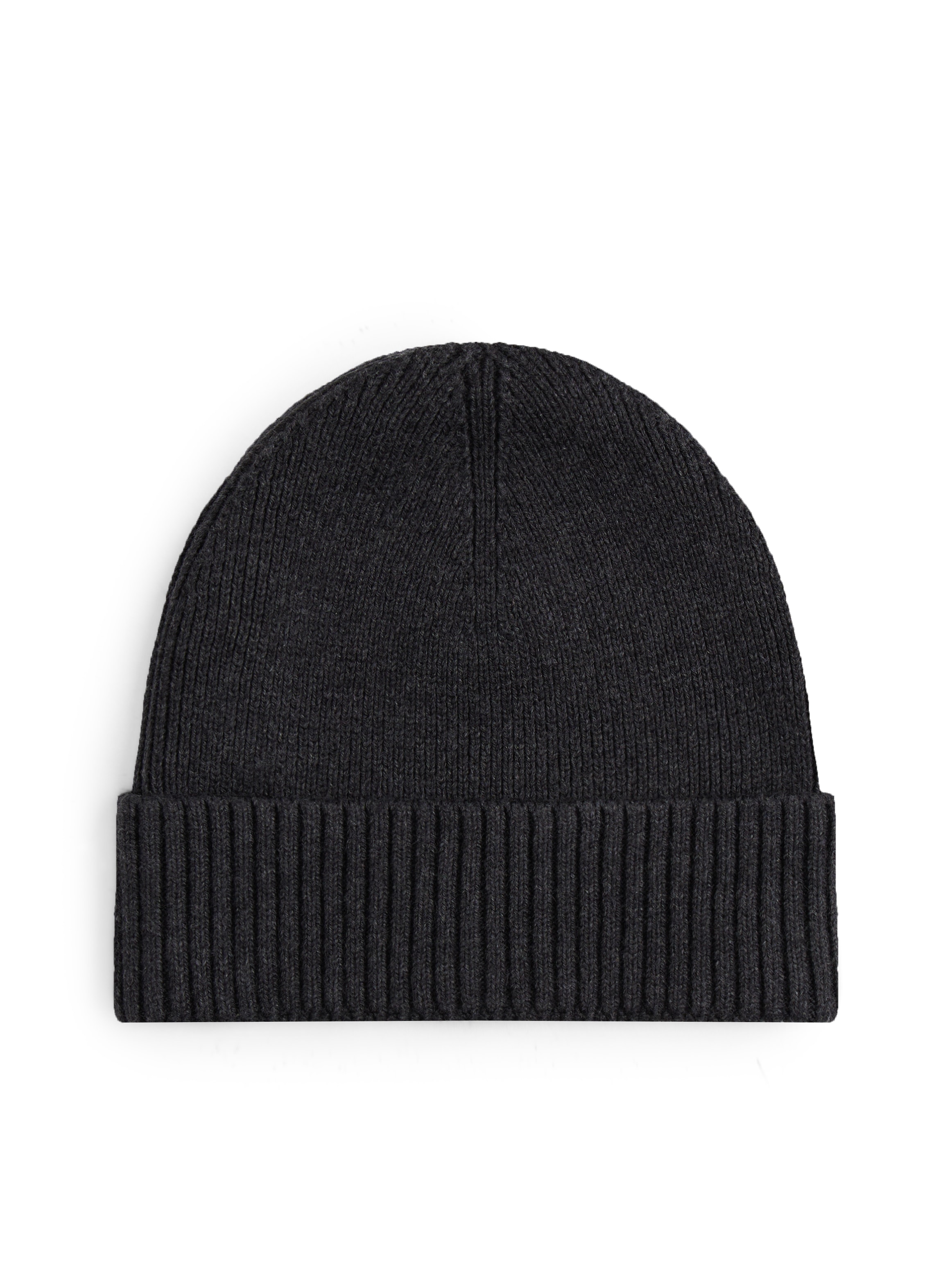 Tommy Hilfiger Strickmütze »TH FLAG PIMA COTTON BEANIE« Beanie mit Logostickerei, mit Kaschmiranteil Unisex