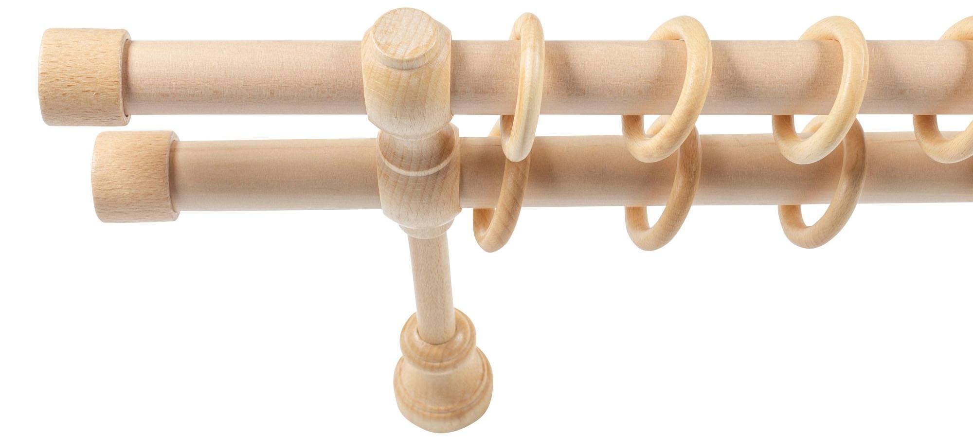 SN DECO GROUP Gardinenstange »Cafiro«, 2 läufig-läufig, Fixmaß
