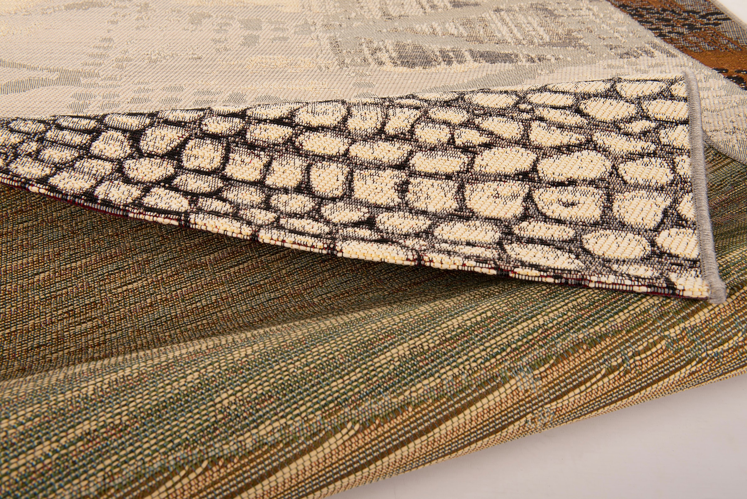 Gino Falcone Teppich »Outdoor-Africa 42«, rechteckig, 5 mm Höhe, Flachgewebe, In- und Outdoor geeignet, Wohnzimmer