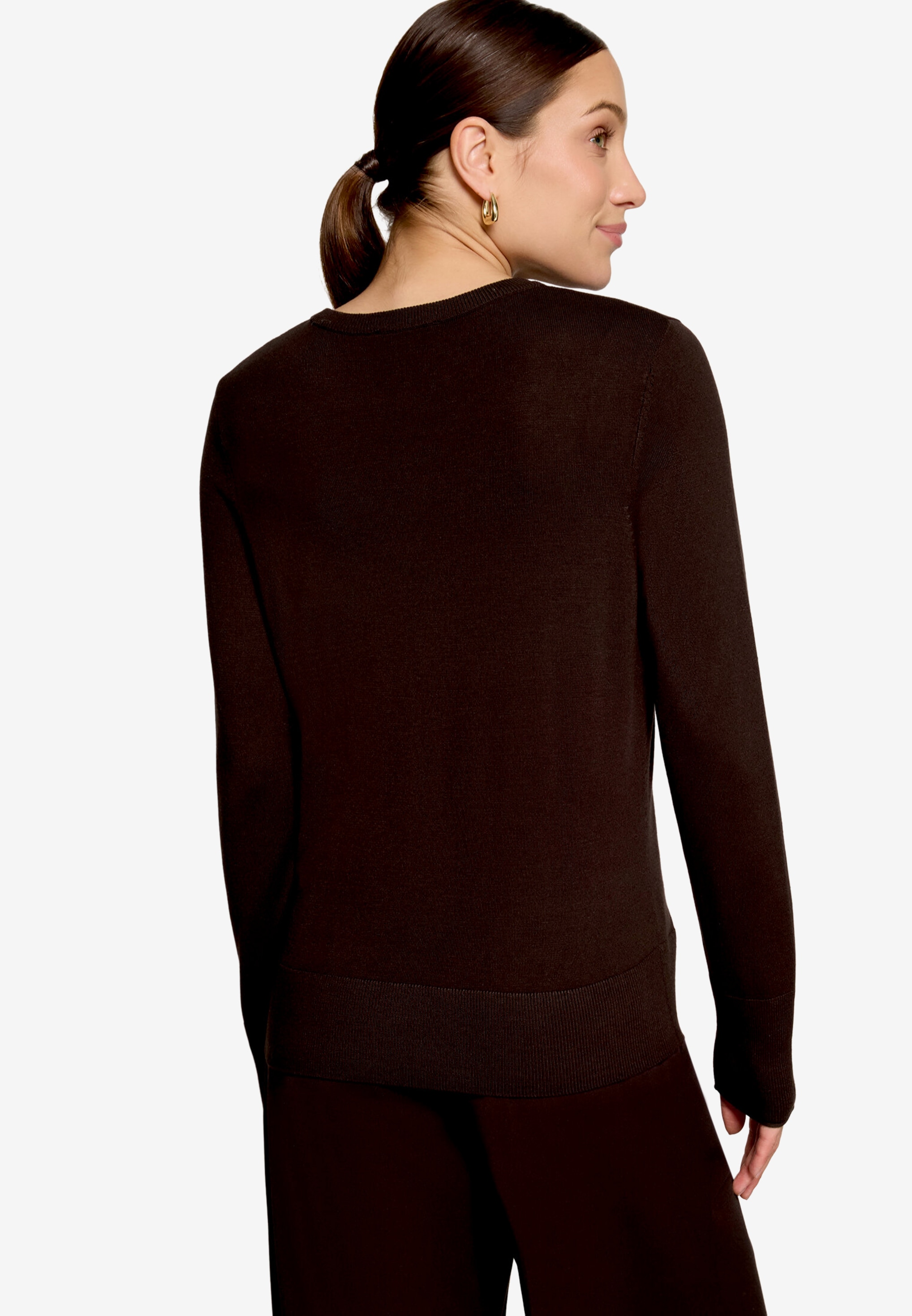 Zero Strickpullover mit Rundhalsausschnitt / Viskose