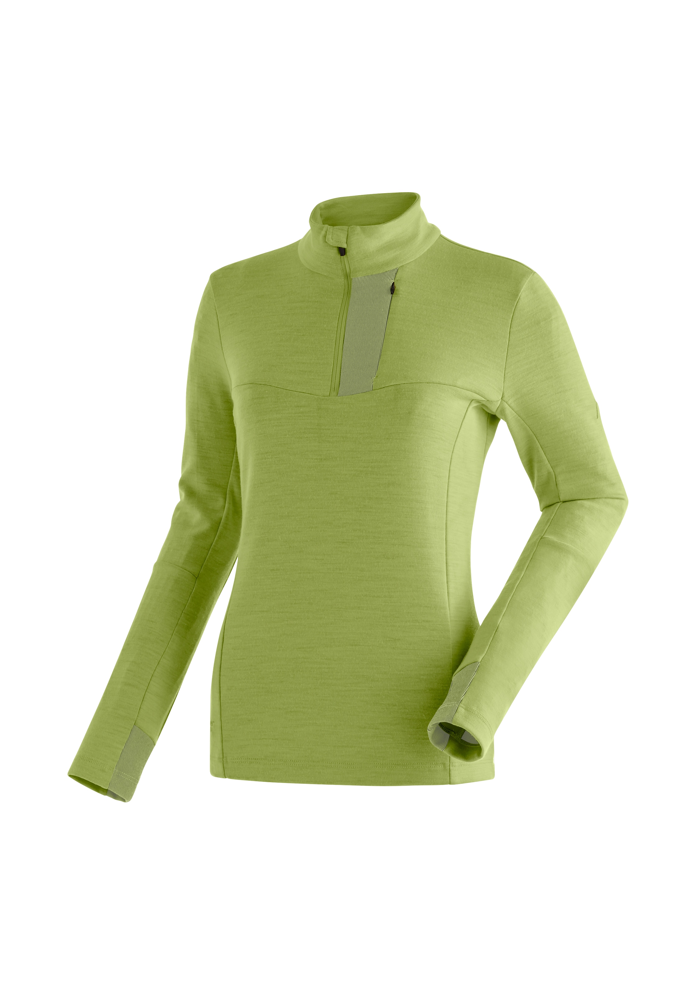 Funktionsshirt „Skutvik HZ W“, funktionaler Midlayer für Damen, hohe Atmungsaktivität, Gr. 42, maigrün