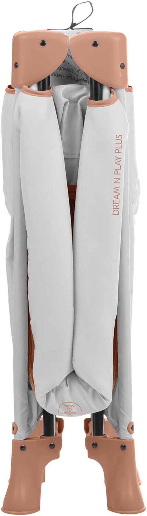 Hauck Baby-Reisebett »Dream N Play Plus, Dusty Cork«, Vorderausstieg