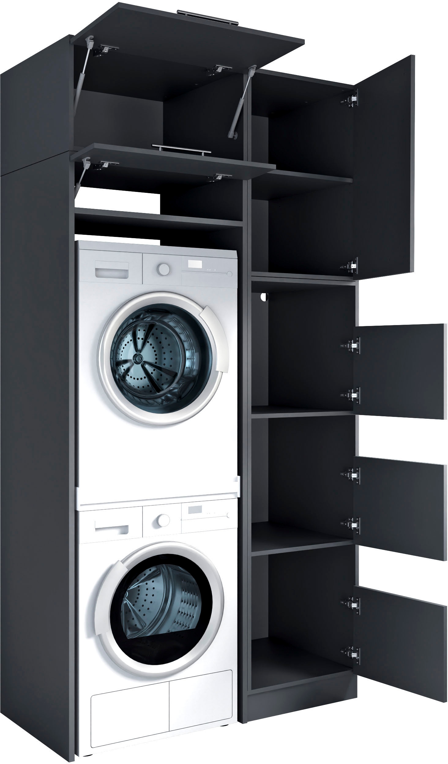 Laundreezy Mehrzweckschrank-Set »Laundreezy, 4-tlg. Mehrzweckschrank-Set B/H/T 118/238/68 cm« 4 Stk. tlg.