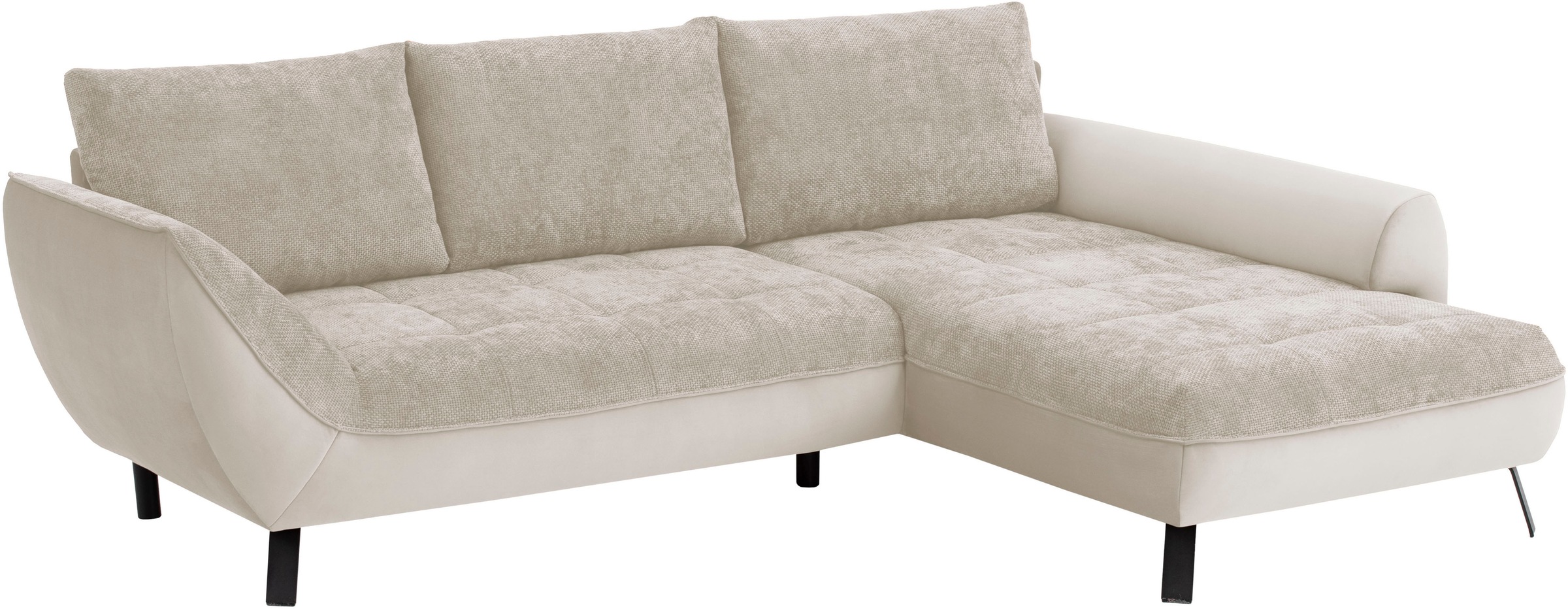 exxpo - sofa fashion Ecksofa, stabile Rücken - Kissen, bequem und modern