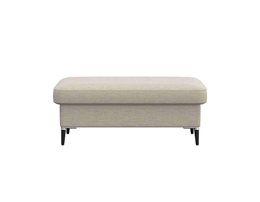 FLEXLUX Pouf »Fiore«, Kaltschaum, Füße Alu+schwarz