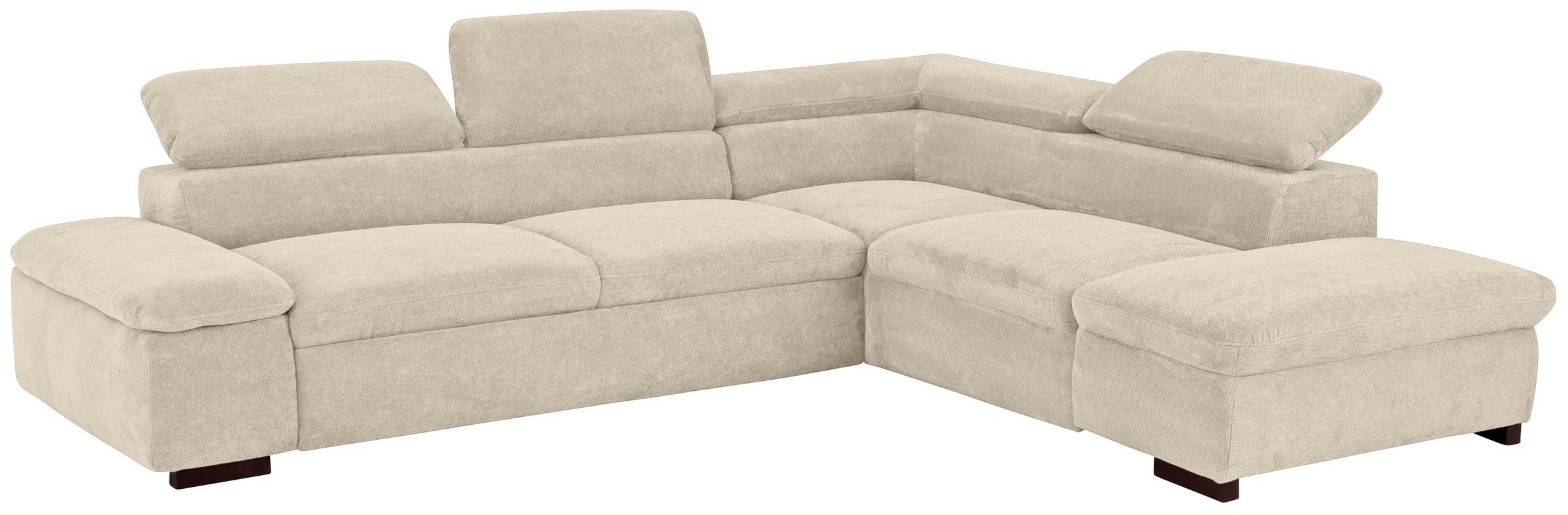 Home affaire Ecksofa »Alberto L-Form«, mit Kopfteilverstellung, wahlweise mit Bettfunktion