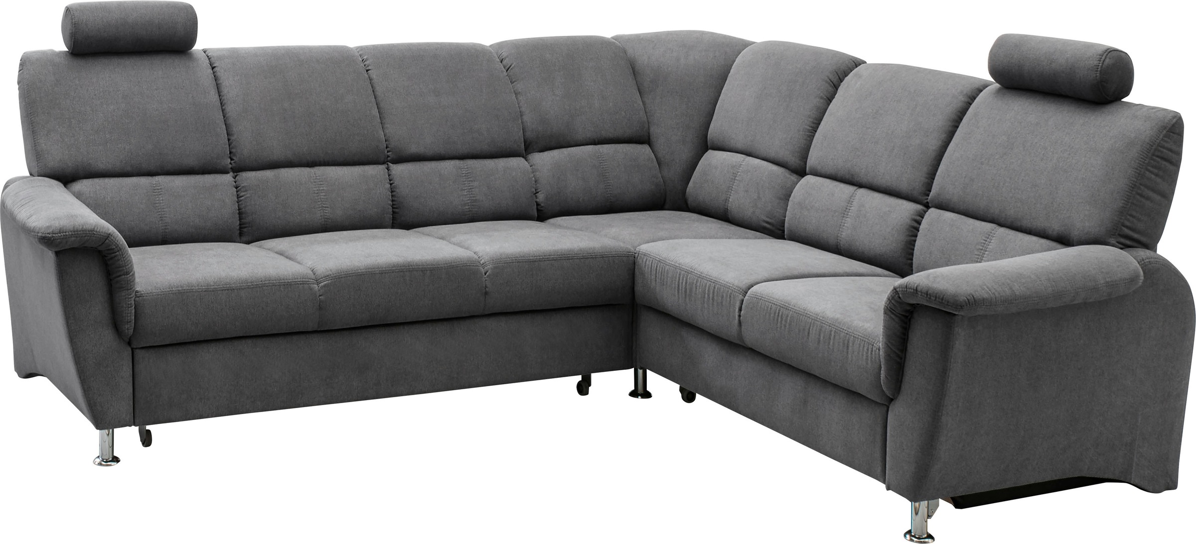 Home affaire Ecksofa »Pisa L-Form, mit Schlaffunktion, Stauraum, 2x höhenve günstig online kaufen