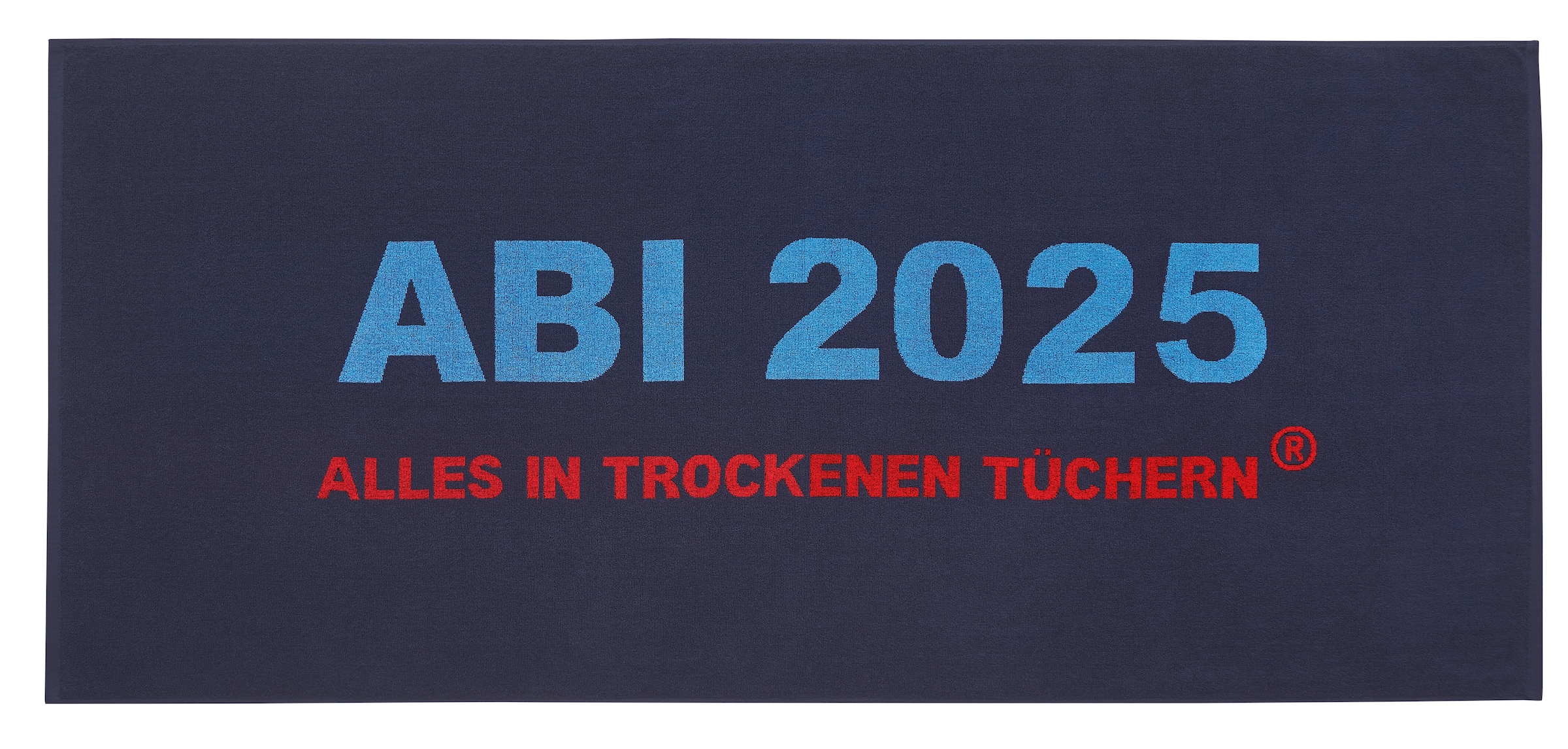 Egeria Strandtuch »ABI 2025«, (1 St.), 75x180 cm, "ABI 2025-Alles in trockenen Tüchern"