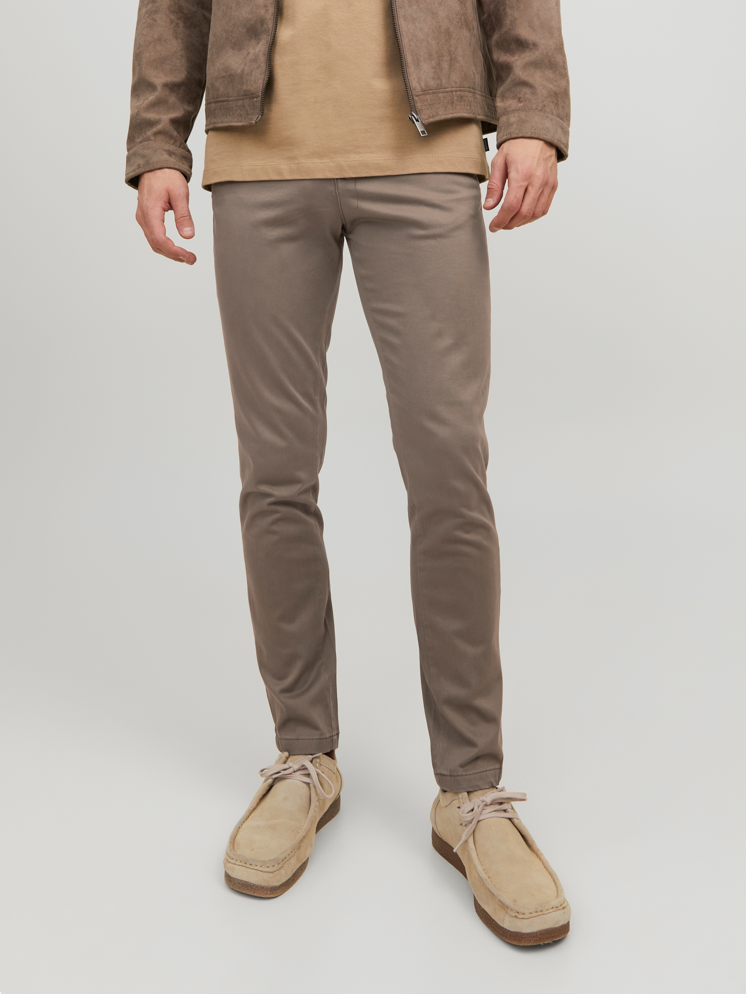 Jack & Jones Chinohose »JJIMARCO mit Badge und hohem Tragekomfort«  unifarben, modisch, slim fit, Baumwollmischung