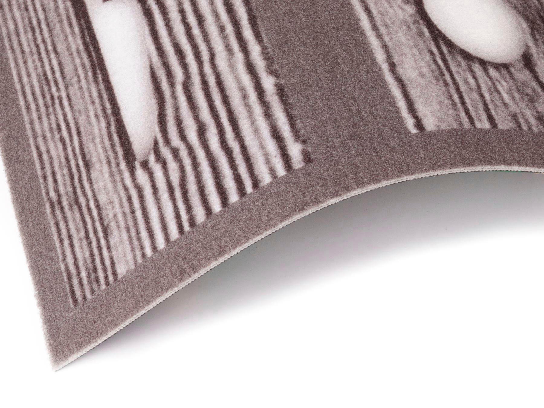 Primaflor-Ideen in Textil Küchenläufer »KITCHEN, Made in Belgium«, rechteckig, 5 mm Höhe, mit Schriftzug & Motiv Besteck, rutschhemmend, waschbar, Küche