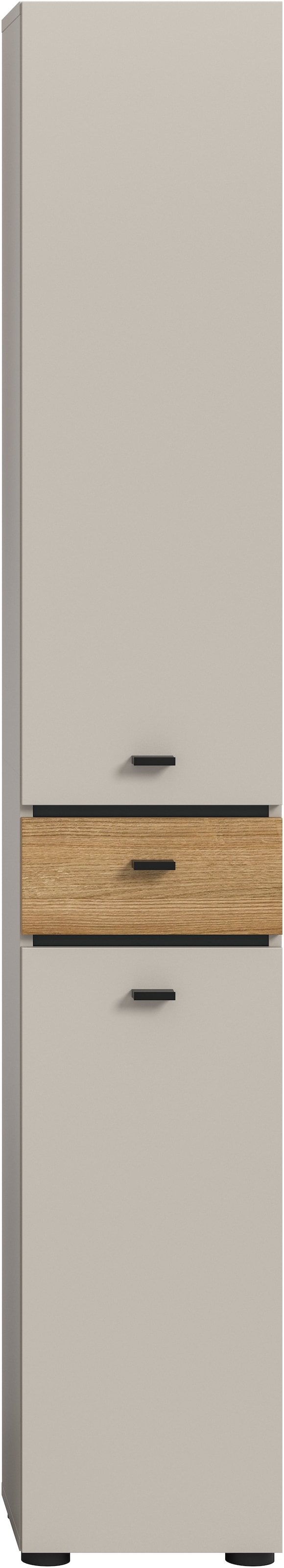 welltime Hochschrank »VANN, Höhe 191cm, 2 Türen, 1 Schubkasten, Türanschlag wechselbar« individuell mit weiteren Artikel der Serie VANN kombinierbar,  Universalschrank, Mehrzweckschrank, Schrank, Badschrank, Badezimmer