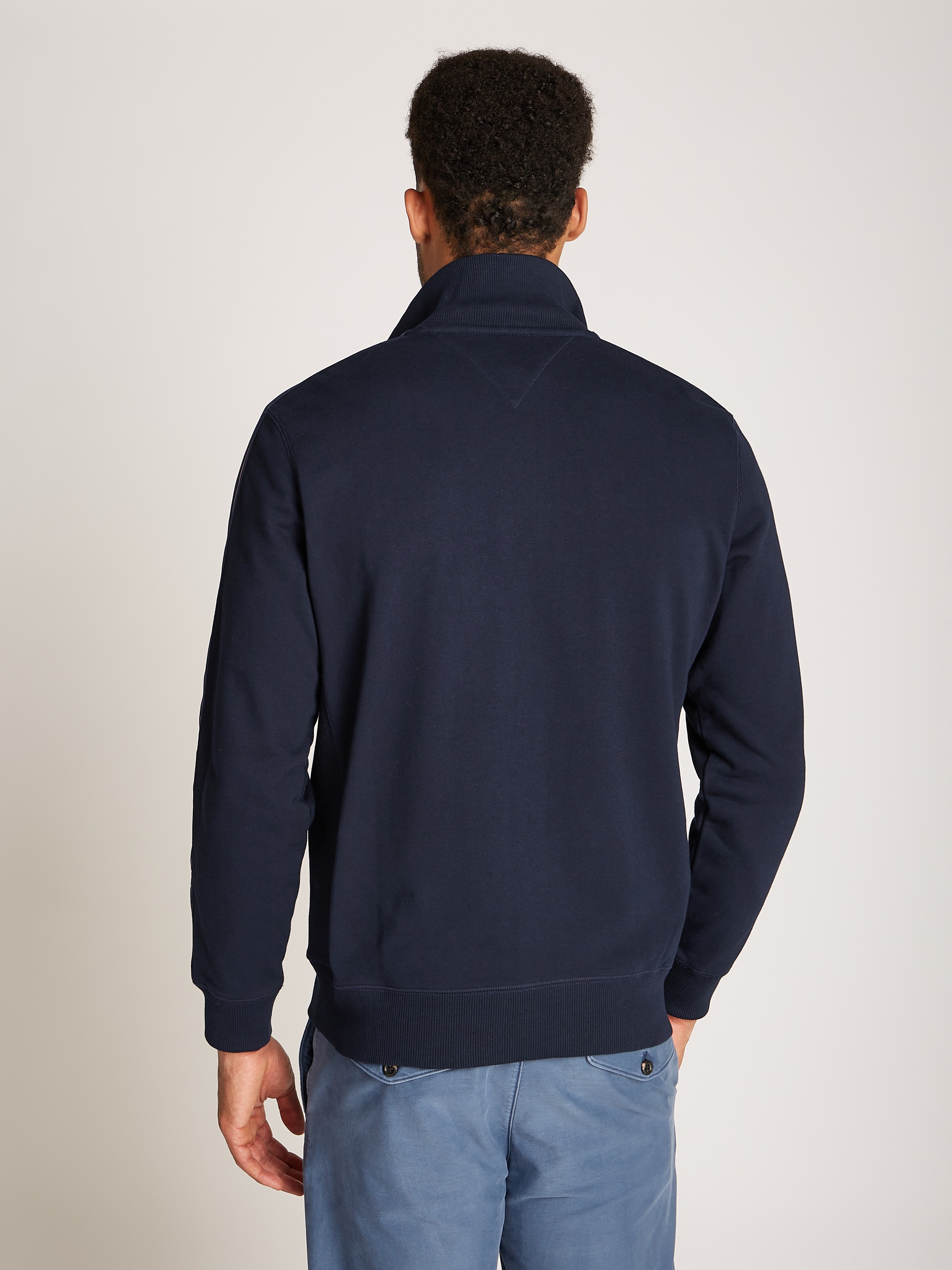 Tommy Hilfiger Sweatjacke »GLOBAL STRIPE ZT STAND COLLAR«