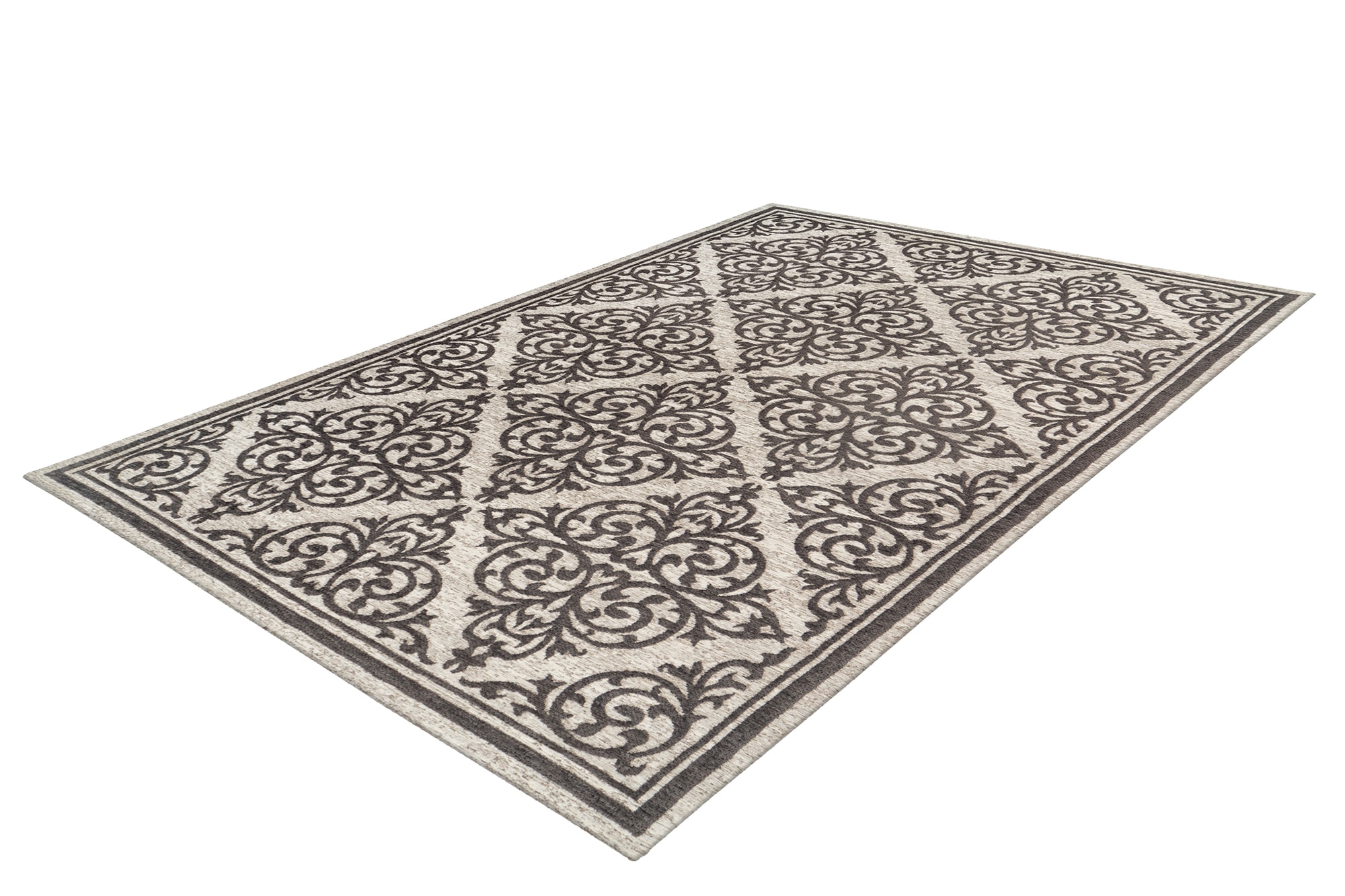 Kayoom Teppich »Davis 125«, rechteckig, 12 mm Höhe, edles Design, pflegeleicht, neutrale Farben