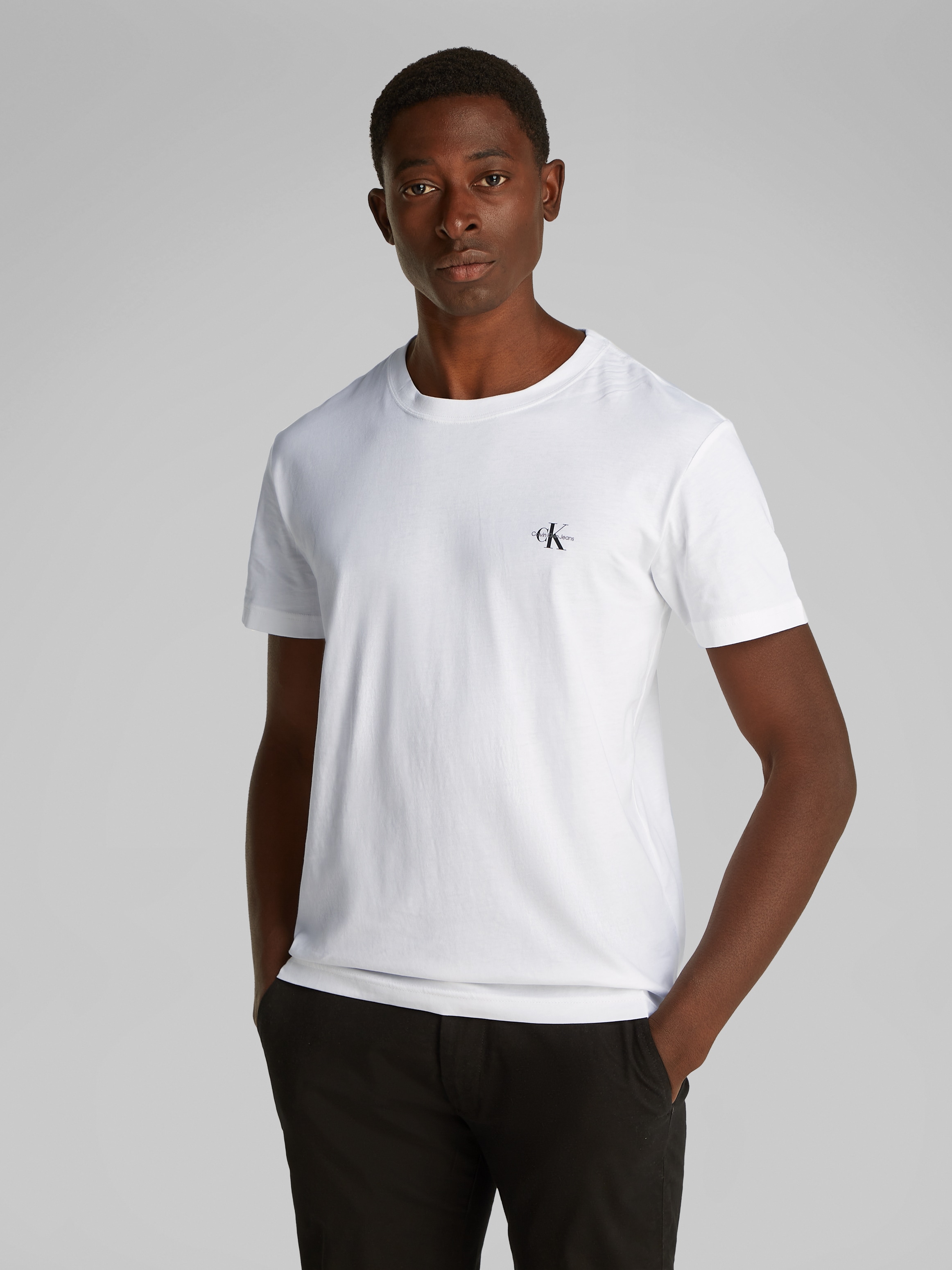 Calvin Klein Jeans T-Shirt »2 PACK MONOLOGO«, Logodruck