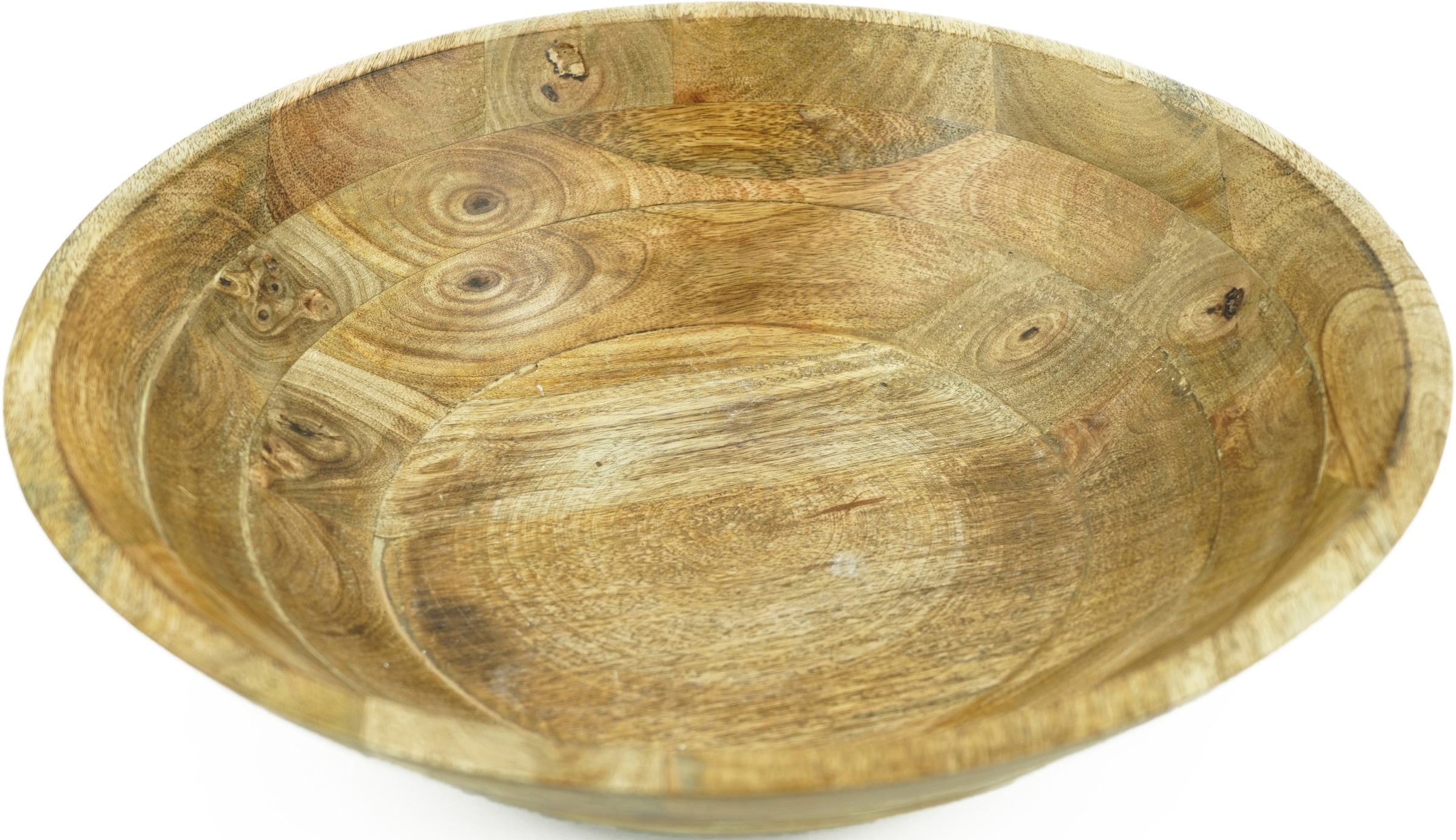 NOOR LIVING Obstschale, 1 tlg., aus Holzwerkstoff, aus Mangoholz günstig online kaufen