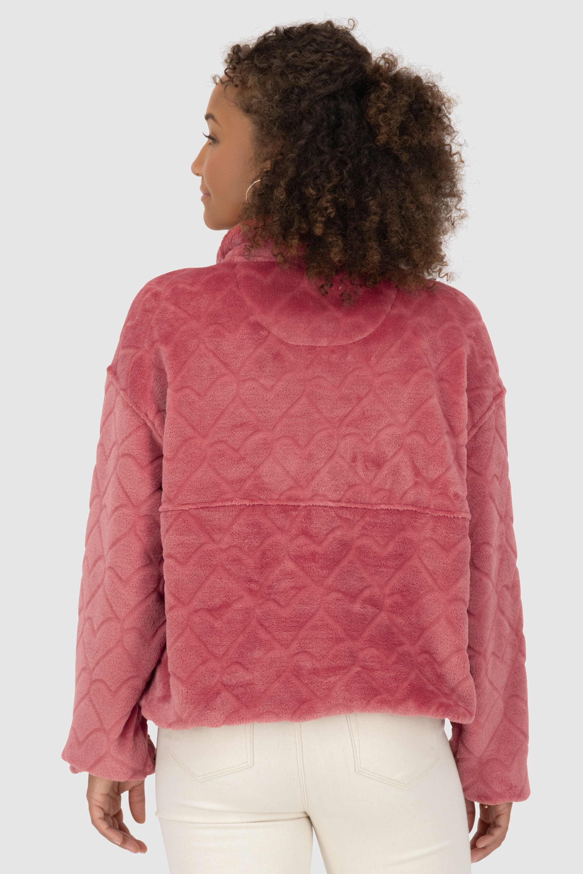 Alife & Kickin Sweatshirt »Damen LilianAK G«, Kuschliger Teddy Pullover mit zwei seitlichen Eingriffstaschen