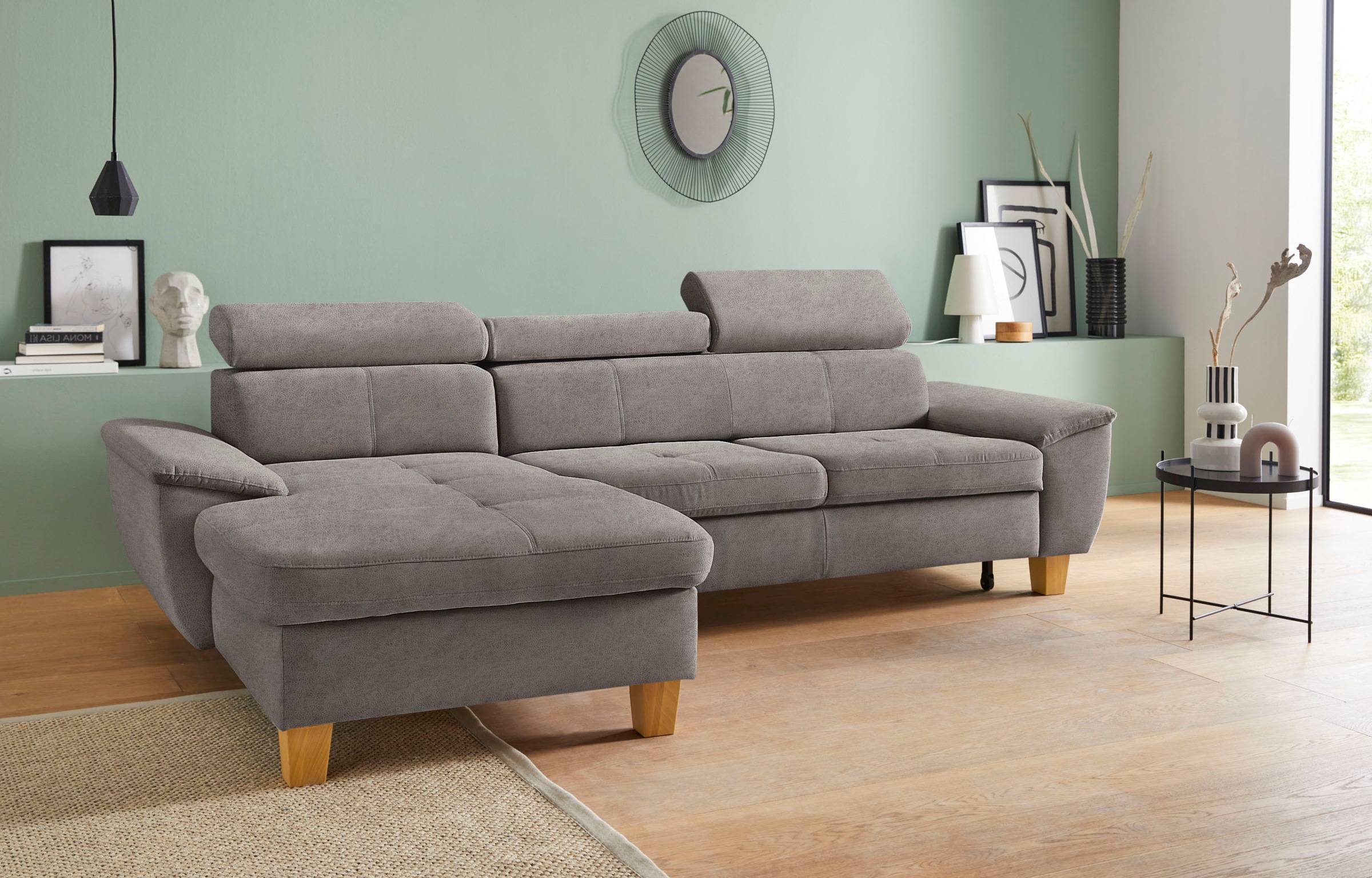 exxpo - sofa fashion Ecksofa »Enya, aufwendige Detailverarbeitung, hoher Si günstig online kaufen
