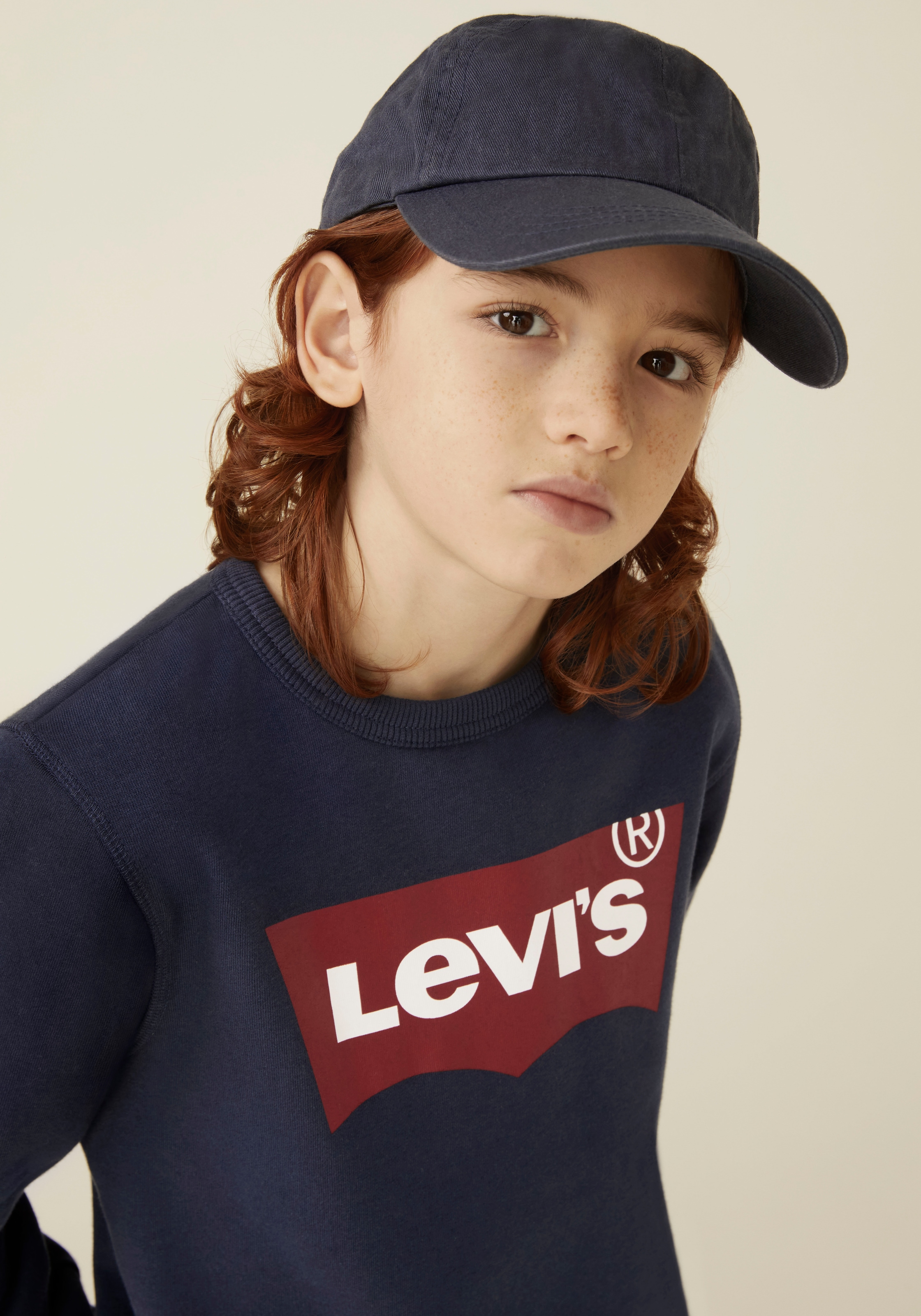 Levi's® Kids Sweatshirt »LVB LVB FRENCH TERRY BATWING«, mit großem Logo
