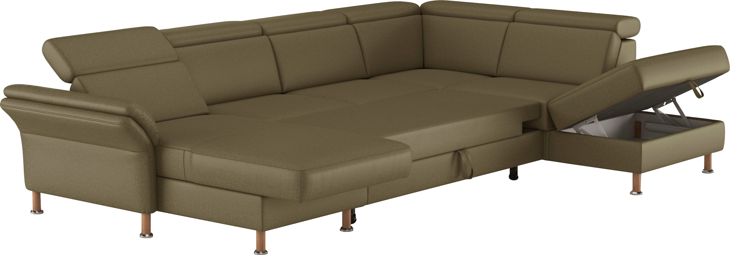 Home affaire Wohnlandschaft »Calypso U-Form«, wahlweise mit motorischer Relaxfunktion