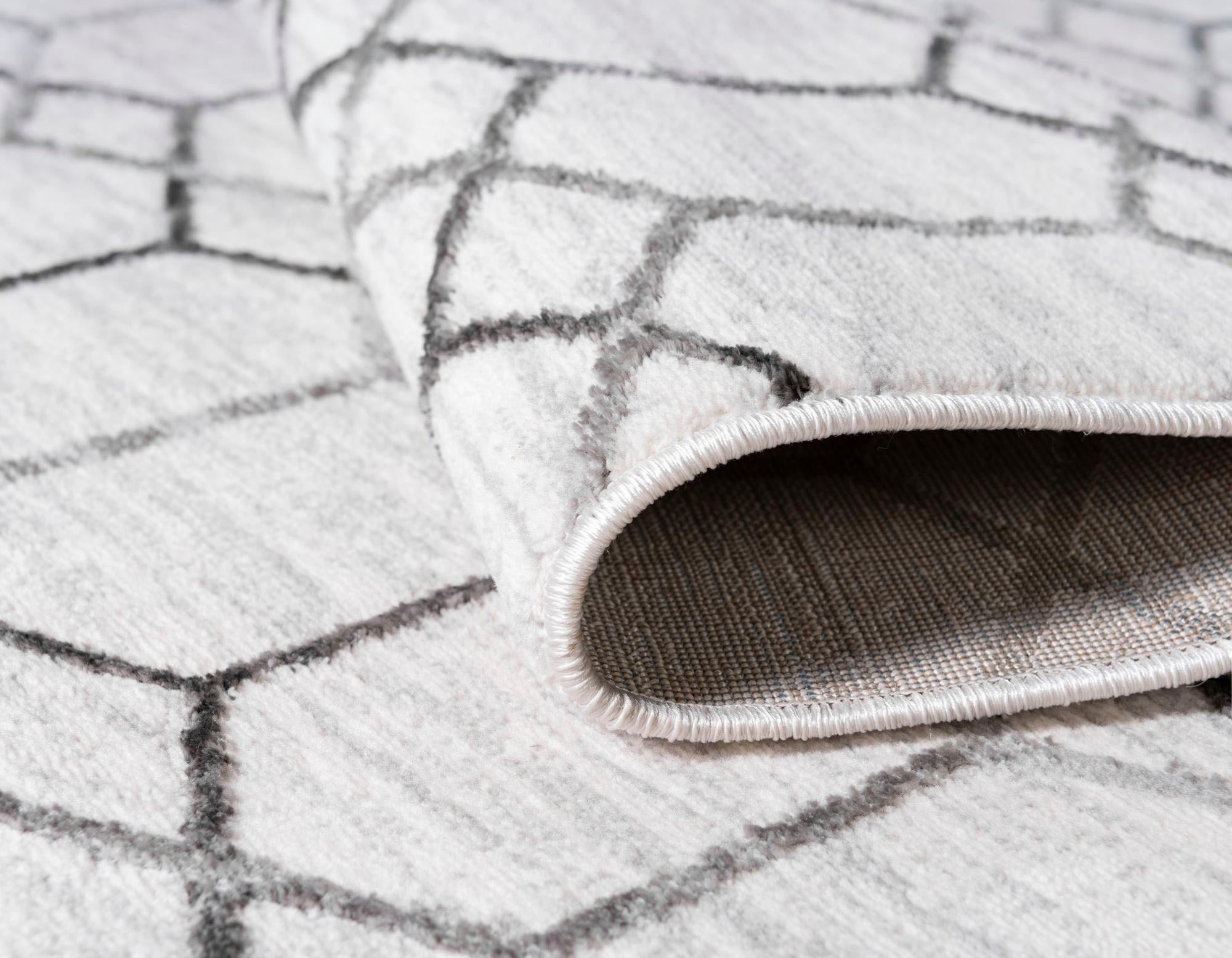 Myflair Möbel & Accessoires Teppich »Titan Trellis, LAGERRÄUMUNG!«, rechteckig, 13 mm Höhe, Kurzflor, gewebt, modernes geometrisches Design