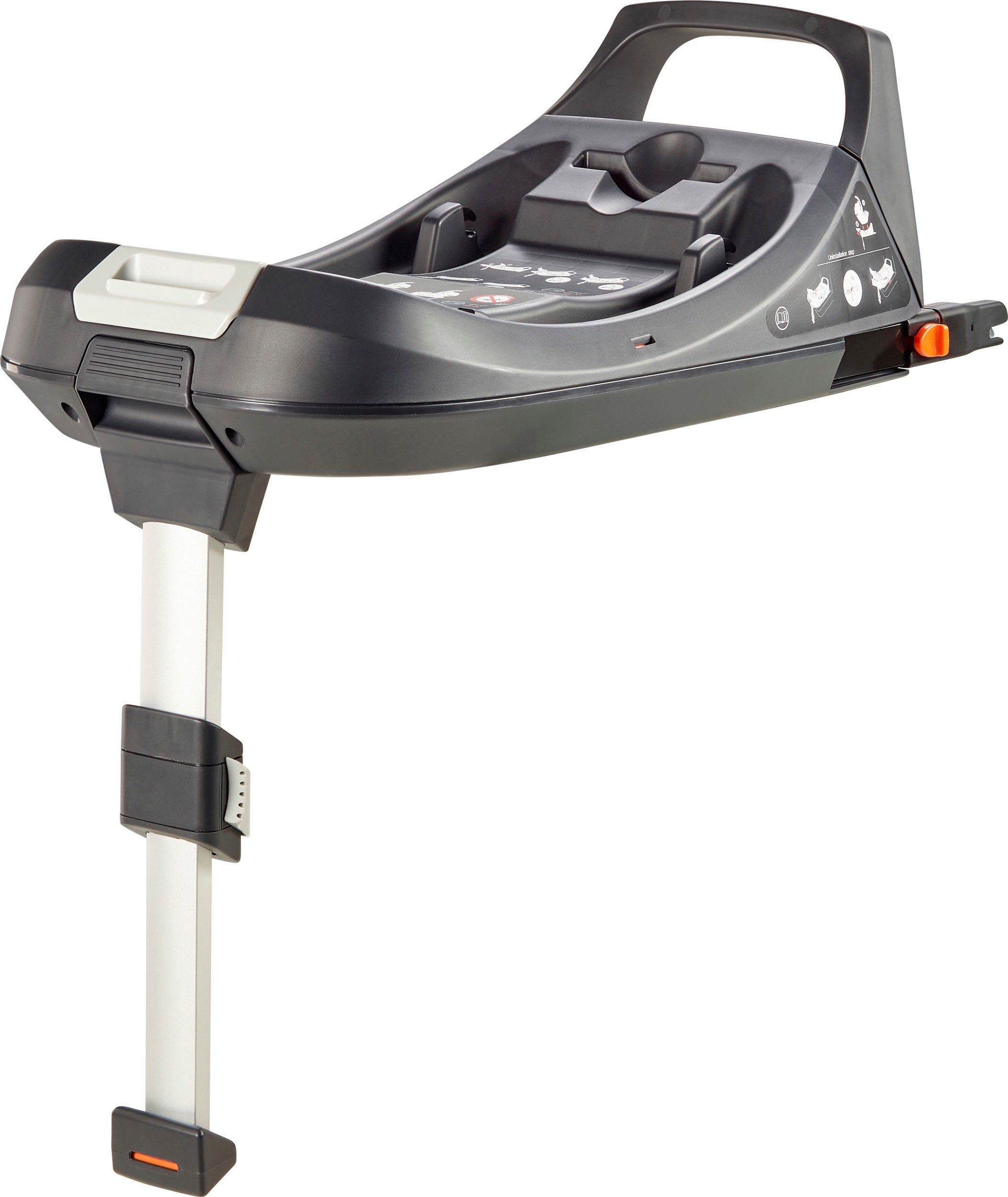 BabyGo Zwillings-Kombikinderwagen »Duo Ultra Set, grau«, inkl. 2 Babyschalen, 2 Isofix Base, Wickeltasche u. 2 Regenhauben