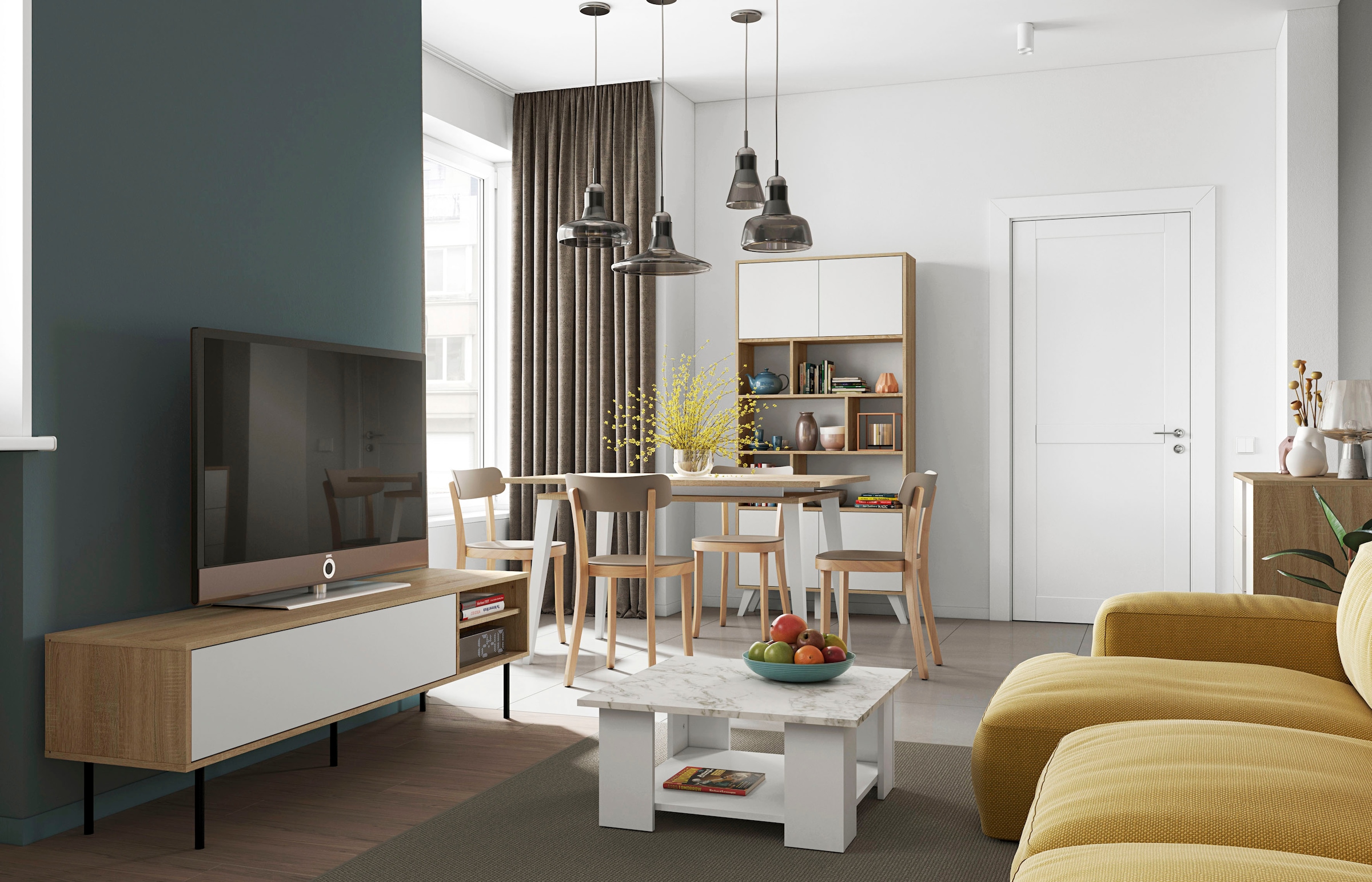 TemaHome Lowboard »AMPERE«, TV-Board mit Breite 165 cm