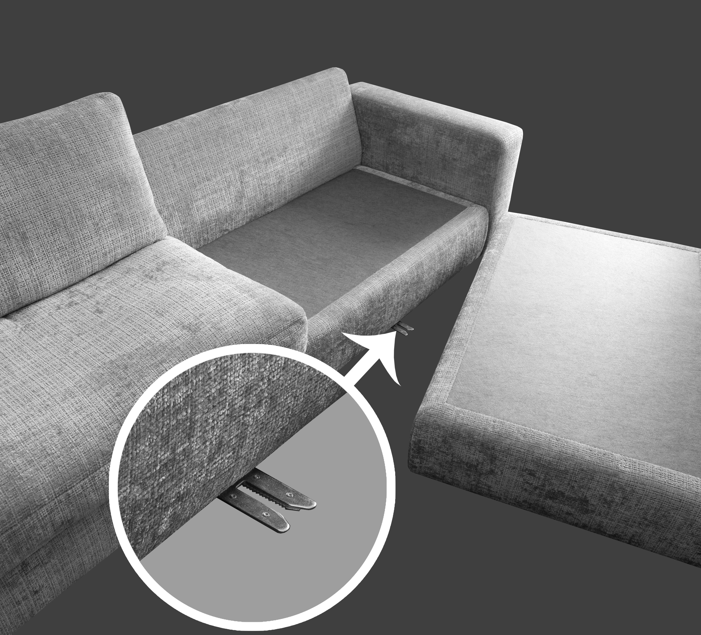 alina Ecksofa »Monma« kann auch spielgelverkehrt aufgebaut werden