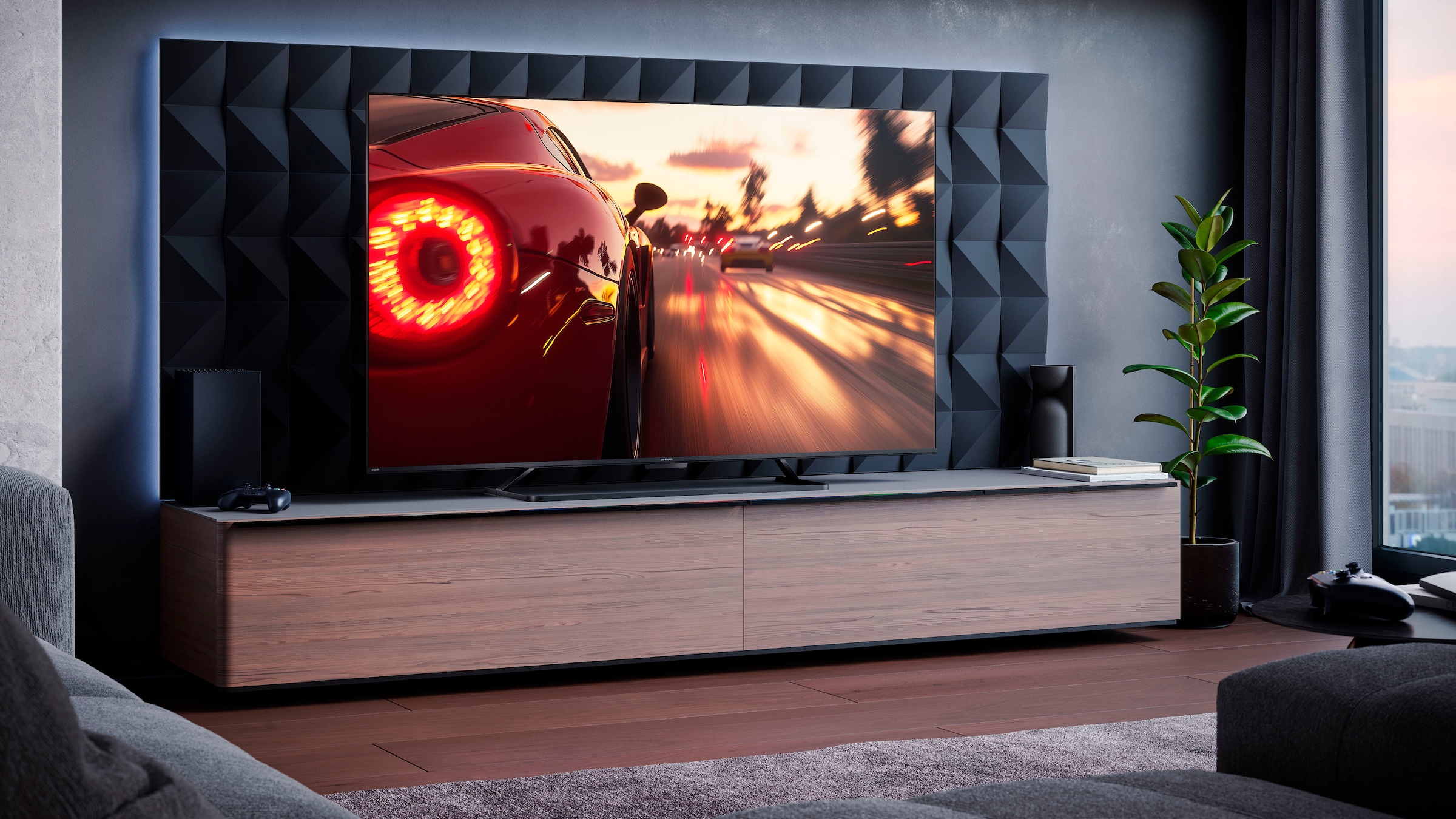 Sharp QLED-Fernseher »4T-C65HRx« 164 cm/65 ″ Smart-TV