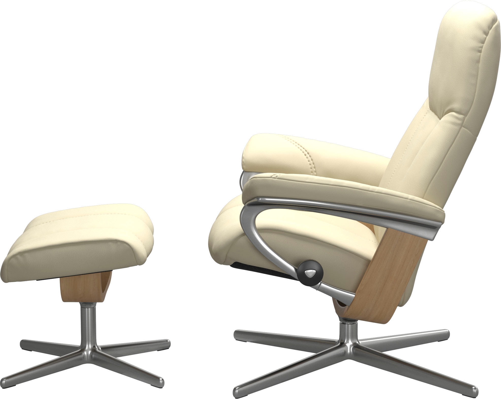Stressless® Fußhocker »Consul«, mit Cross Base, Größe S, M & L, Holzakzent Eiche