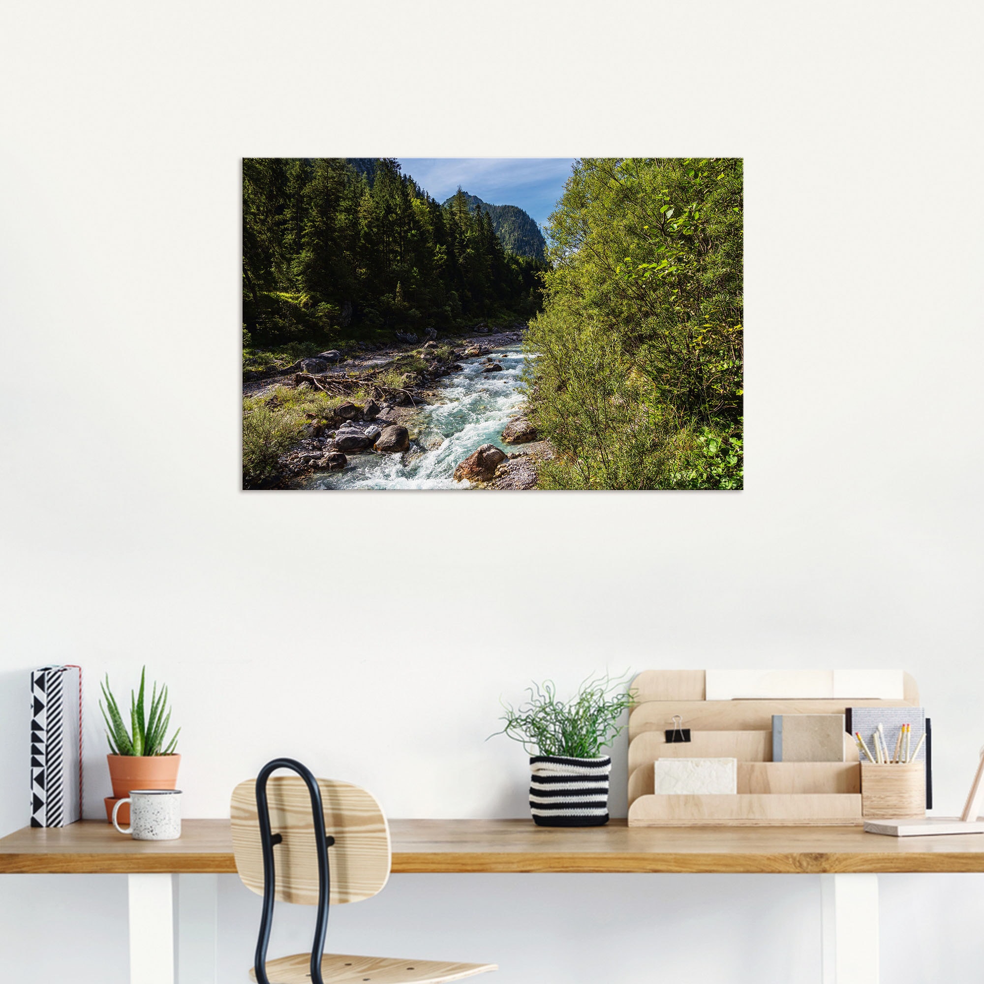 Artland Alu-Dibond-Druck »Wimbachtal Ramsau Berchtesgadener Land«, Berge & Alpenbilder, (1 St.), für Innen- und Außenbereich geeignet, Outdoorbild