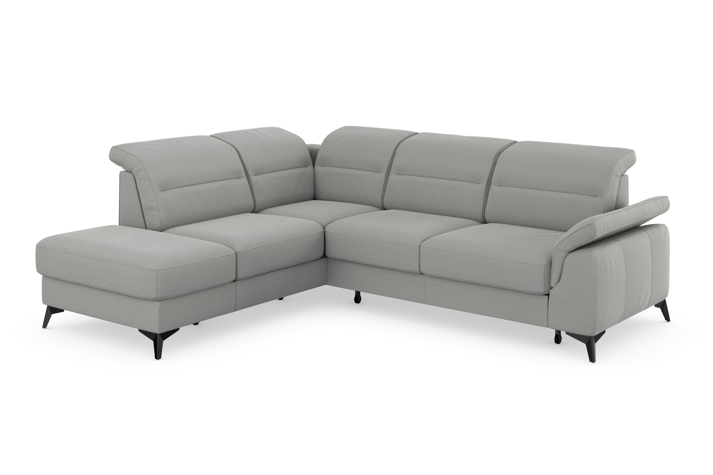 sit&more Ecksofa »Sinatra L-Form«, mit Ottomane, optional mit Kopfteilverstellung und Armteilfunktion