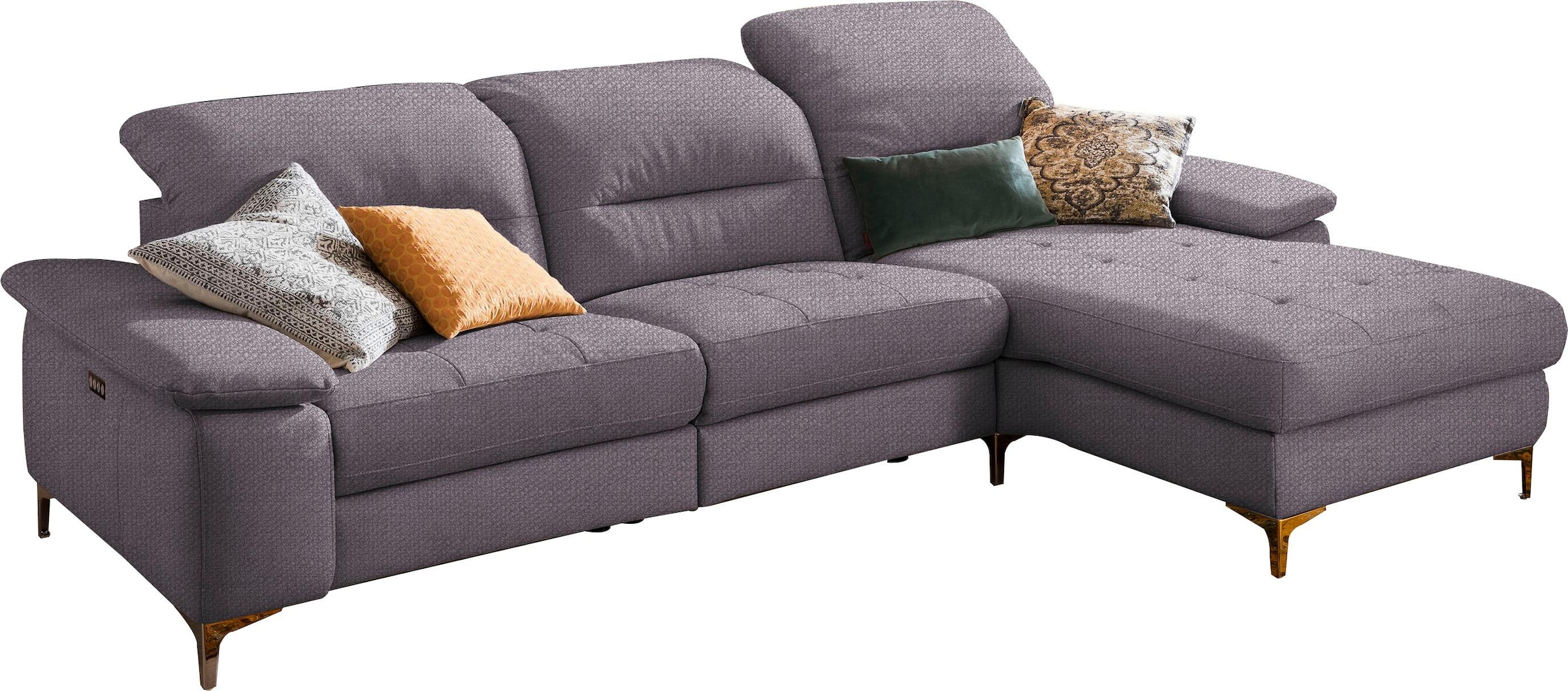 Home affaire Ecksofa »Basel L-Form« mit vollmotorischer Relaxfunktion und m günstig online kaufen