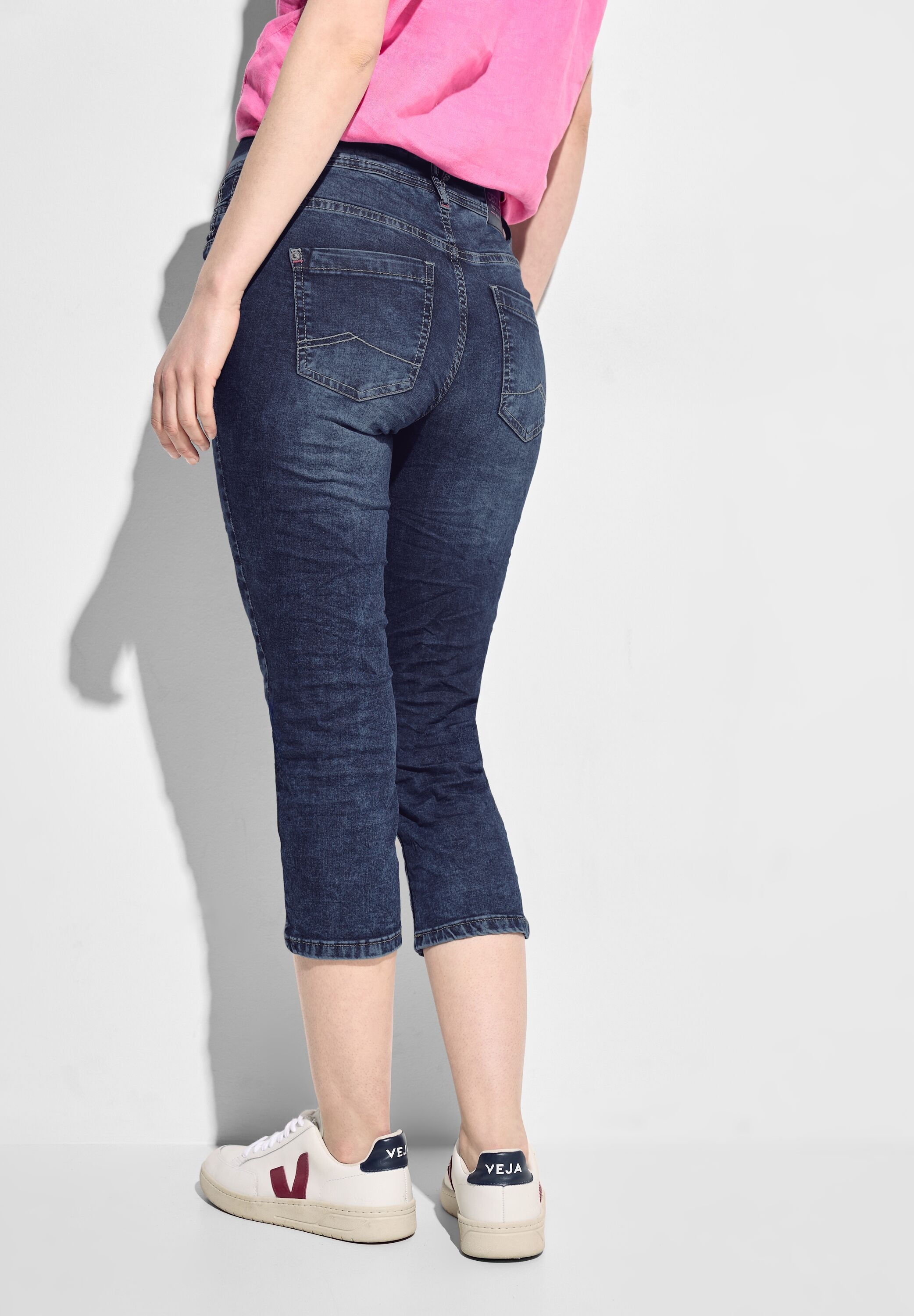 Cecil 3/4-Jeans, mit Used-Look