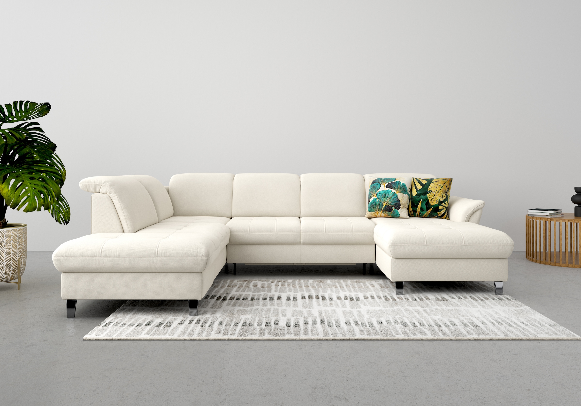 sit&more "Maggiore U-Form" wahlweise mit Kopfteilverstellung, Bettfunktion günstig online kaufen