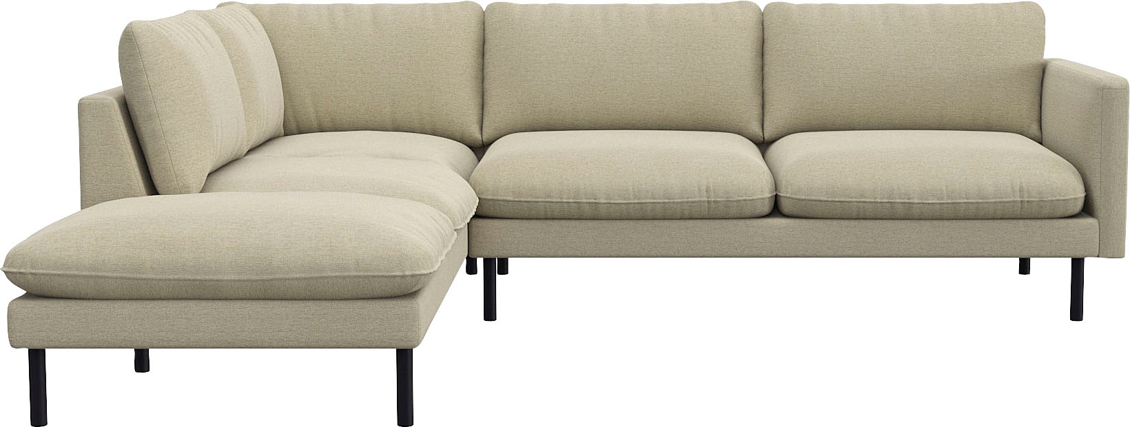 FLEXLUX Ecksofa »Bolzano Designsofa, bequem durch Kaltschaum im Sitz, L-For günstig online kaufen