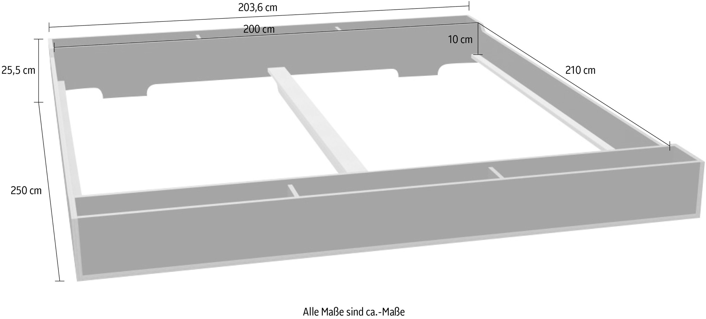 10. Bild von Müller SMALL LIVING Futonbett »MAUDE Bett«, Überlänge 210 cm