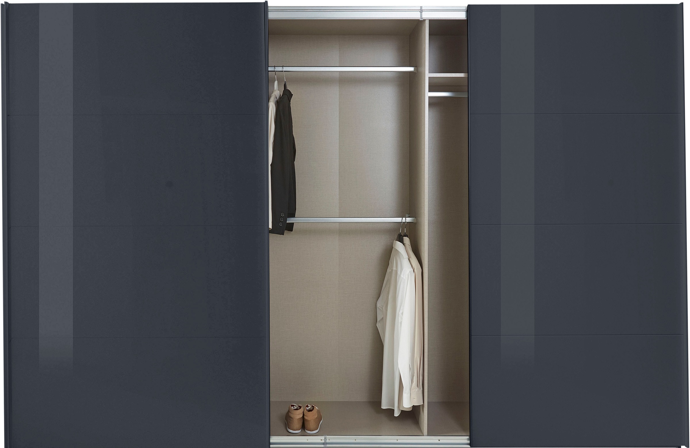 rauch Schwebetürenschrank »Kleiderschrank Schrank Garderobe TOPSELLER OTELI inkl. Inneneinteilung«, mit 3 Innenschubladen sowie zusätzlichen Einlegeböden MADE IN GERMANY
